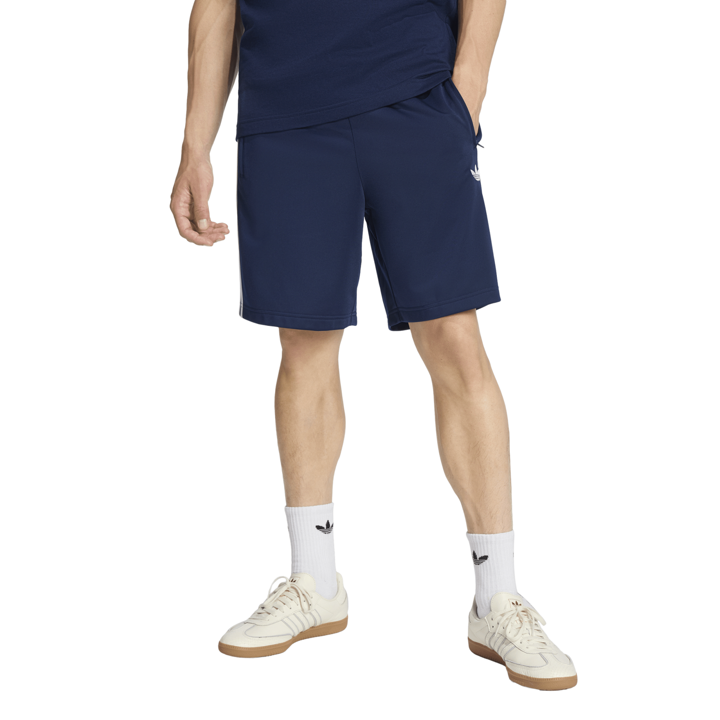 adidas Firebird Shorts - Men's - Night Indigo/White
