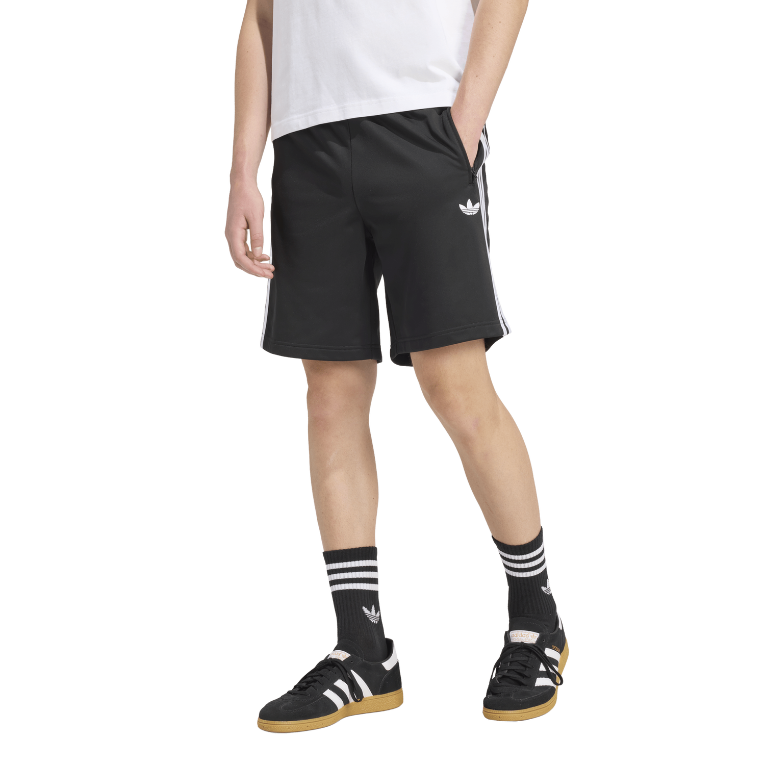 adidas Firebird Shorts - Men's - Black/White