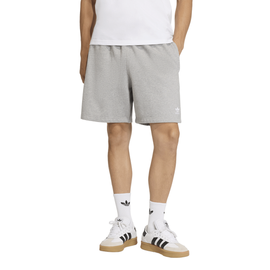 adidas Originals Trefoil Essentials Fleece 7" Shorts - Men's - Medium Grey Heather