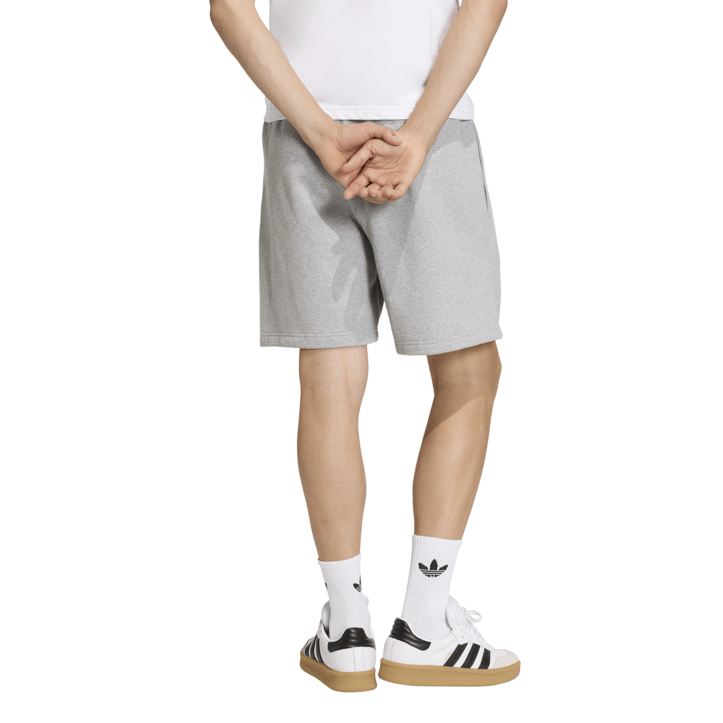 adidas Originals Trefoil Essentials Fleece 7" Shorts - Men's - Medium Grey Heather