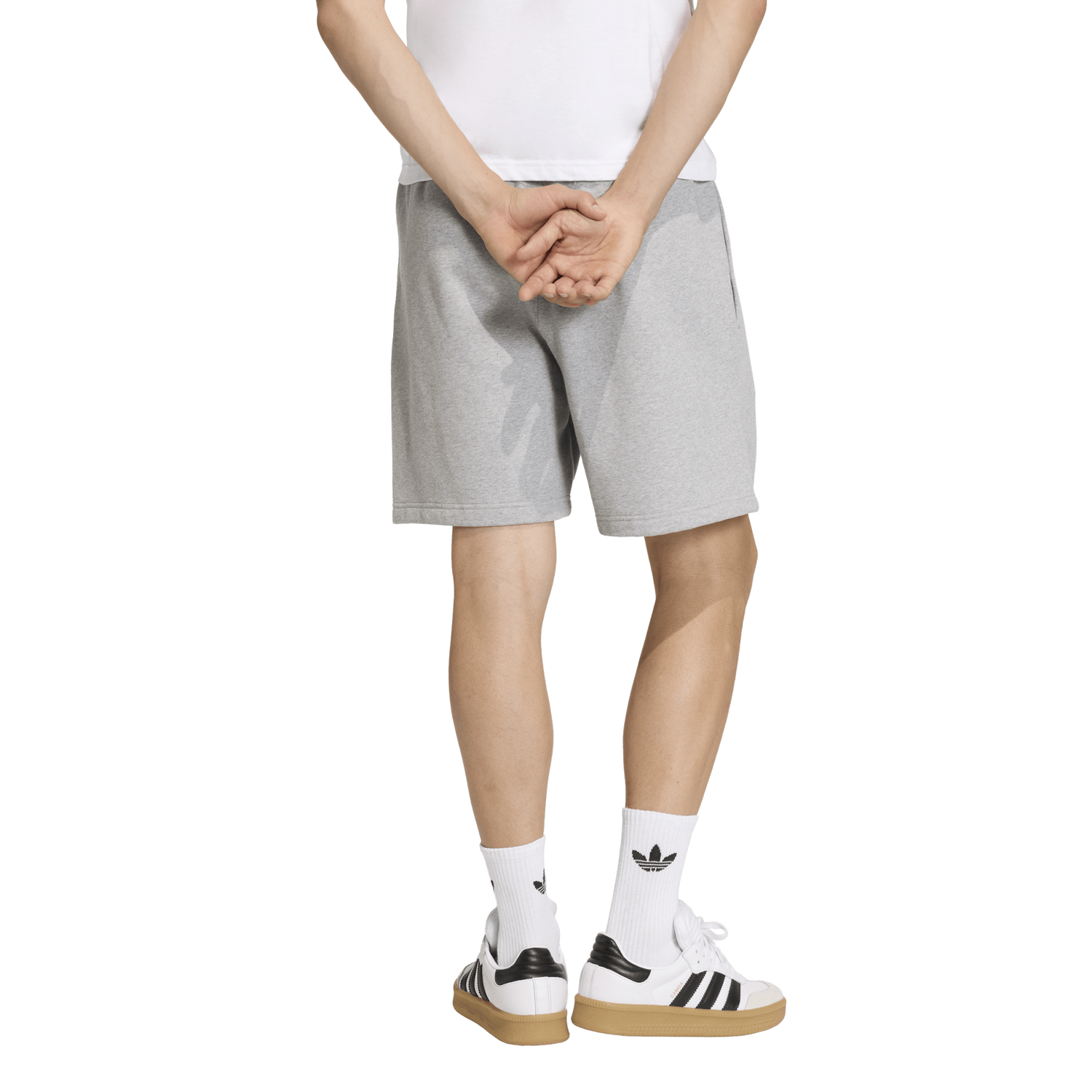 adidas Originals Trefoil Essentials Fleece 7" Shorts - Men's - Medium Grey Heather