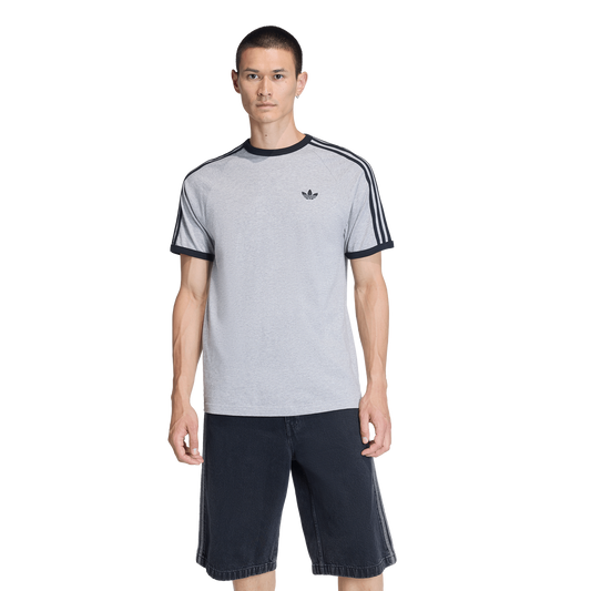 adidas 3-Stripes T-Shirt - Men's - Medium Grey Heather