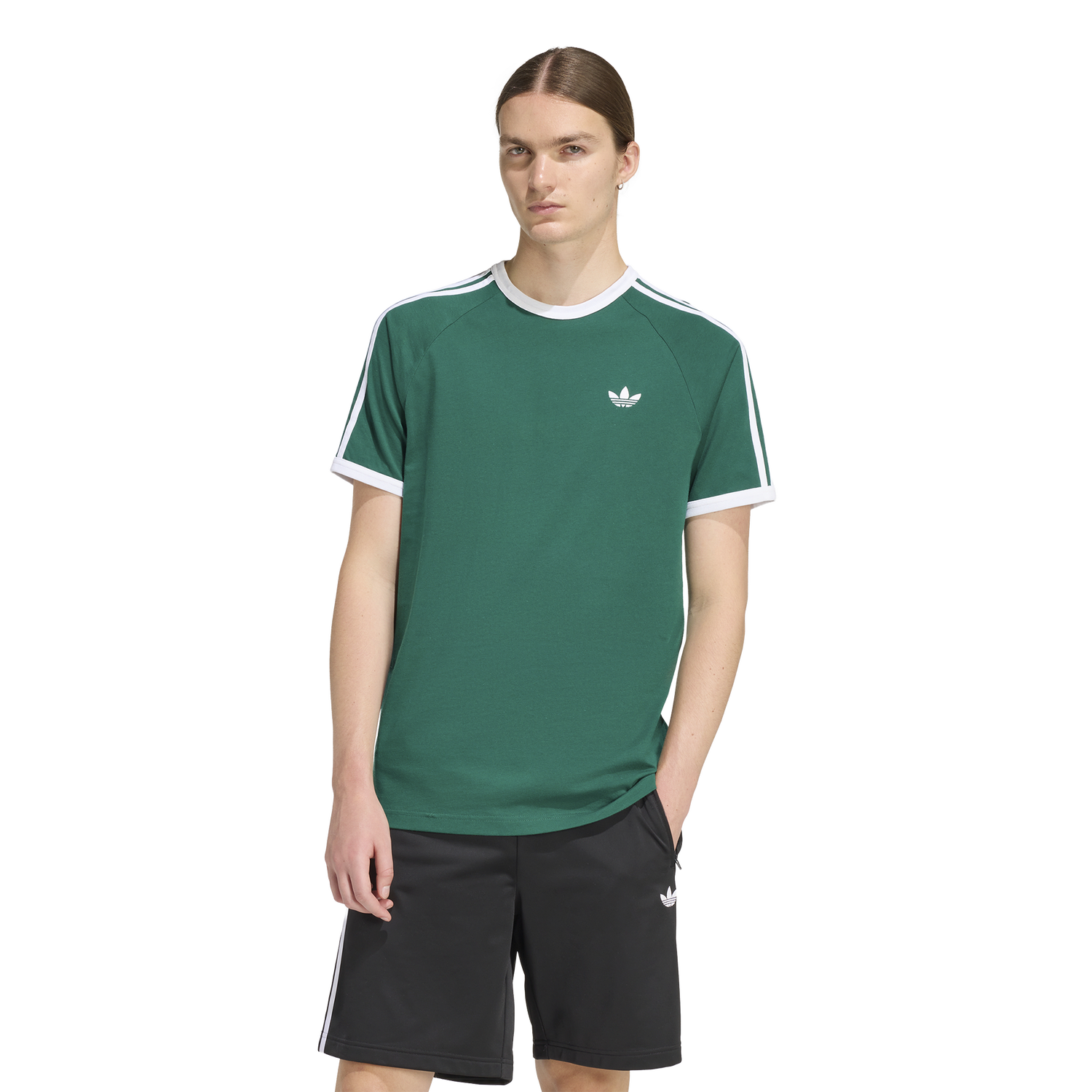 adidas 3-Stripes T-Shirt - Men's - Collegiate Green