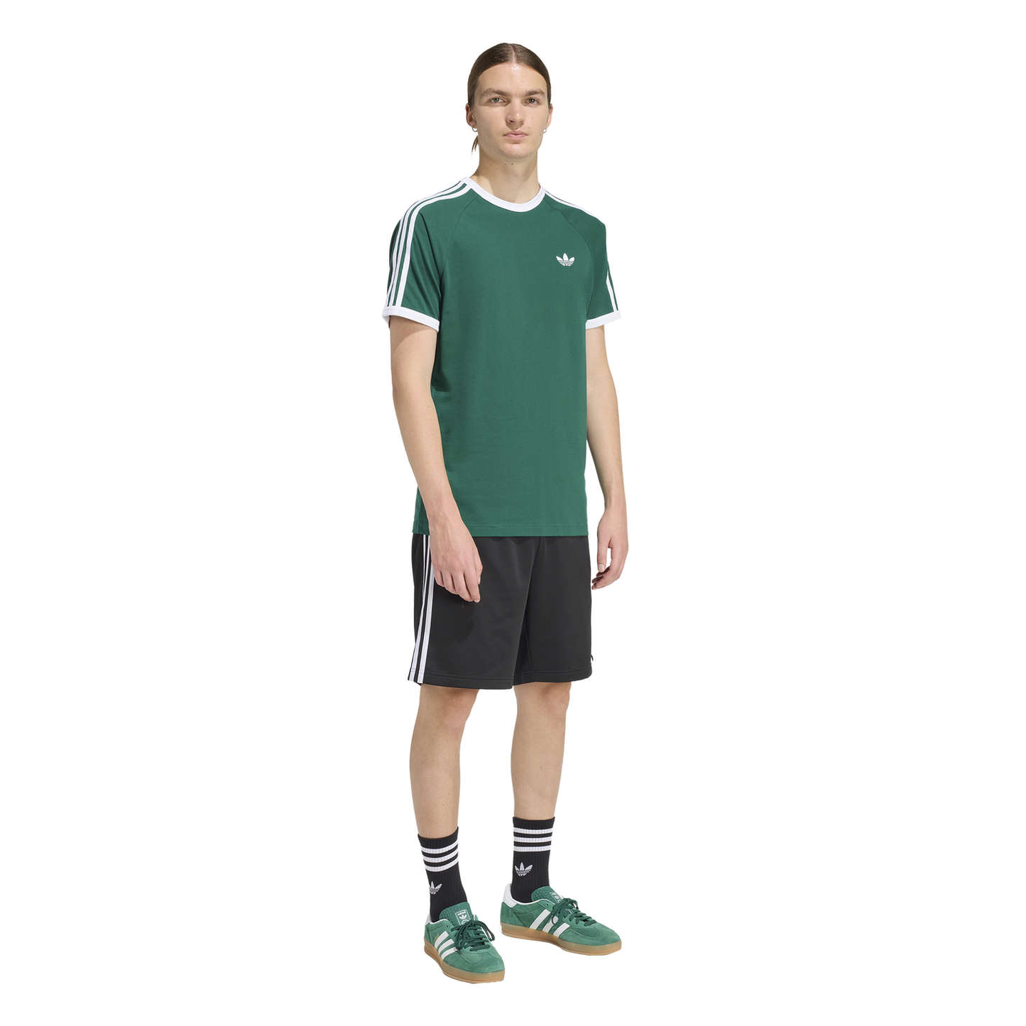 adidas 3-Stripes T-Shirt - Men's - Collegiate Green