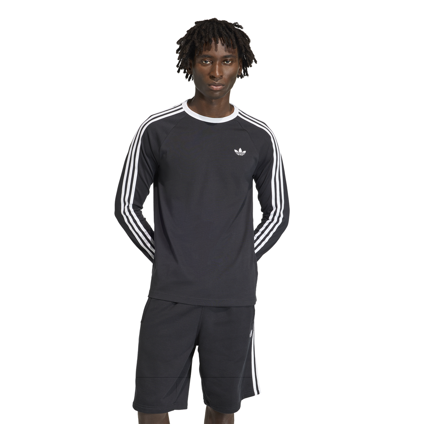 adidas Originals 3 Stripes Long Sleeve T-Shirt - Women's - Black