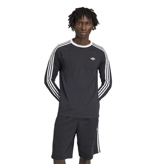 adidas Originals 3 Stripes Long Sleeve T-Shirt - Women's - Black