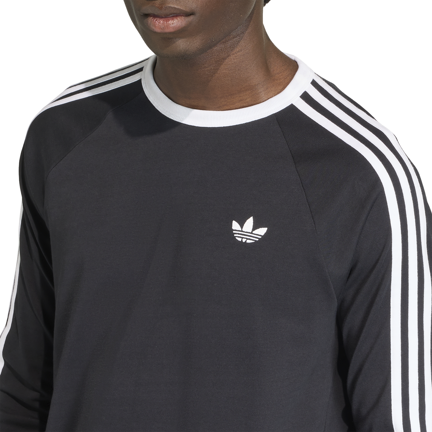 adidas Originals 3 Stripes Long Sleeve T-Shirt - Women's - Black