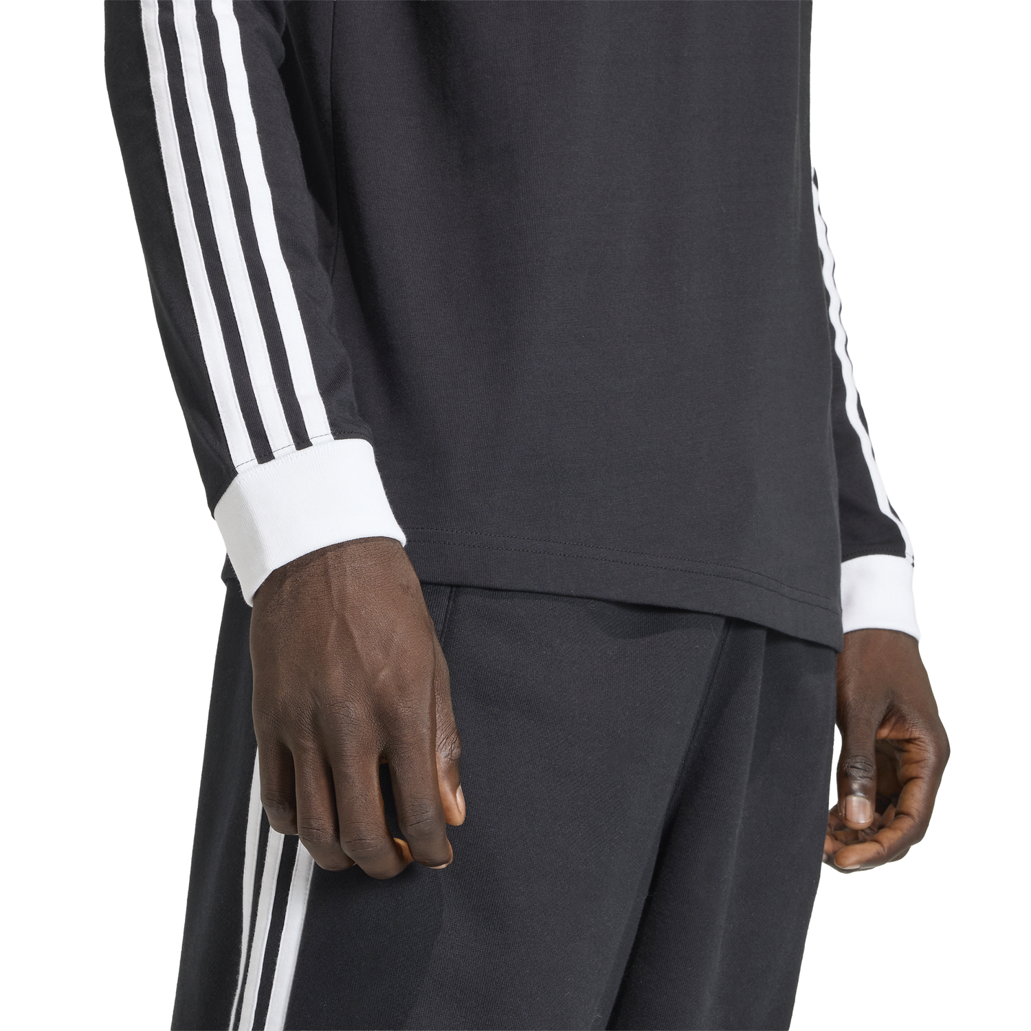 adidas Originals 3 Stripes Long Sleeve T-Shirt - Women's - Black
