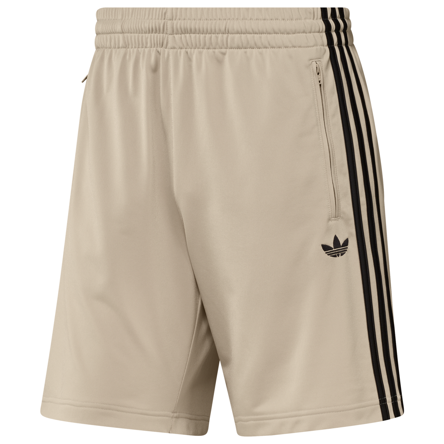 adidas Firebird Shorts - Men's - Stone Khaki/Black