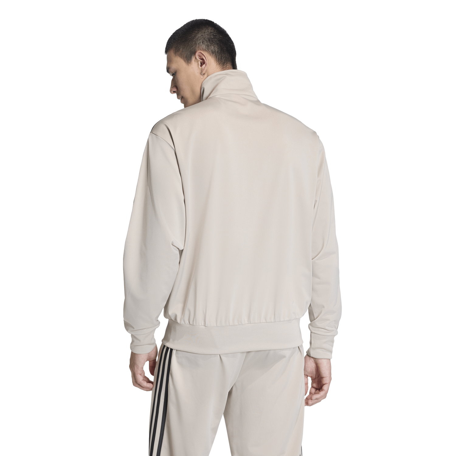 adidas Firebird Track Top - Men's - Stone Khaki/White