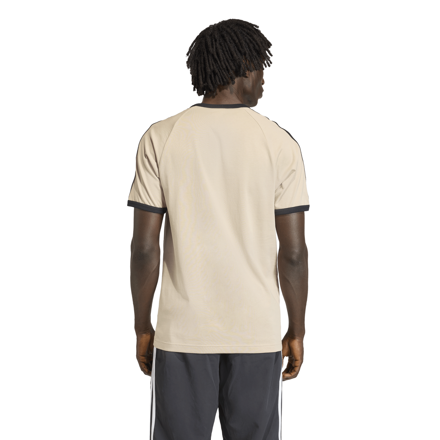 adidas 3-Stripes T-Shirt - Men's - Khaki/Black