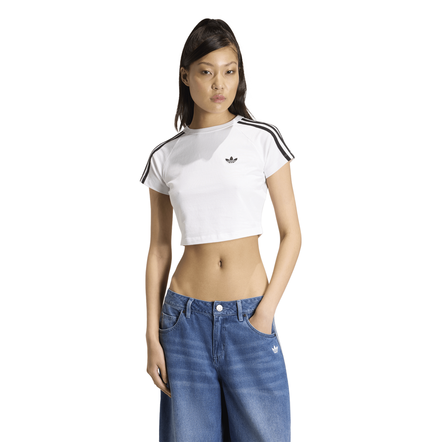 adidas Superstar Baby T-Shirt - Women's - White/White/Black