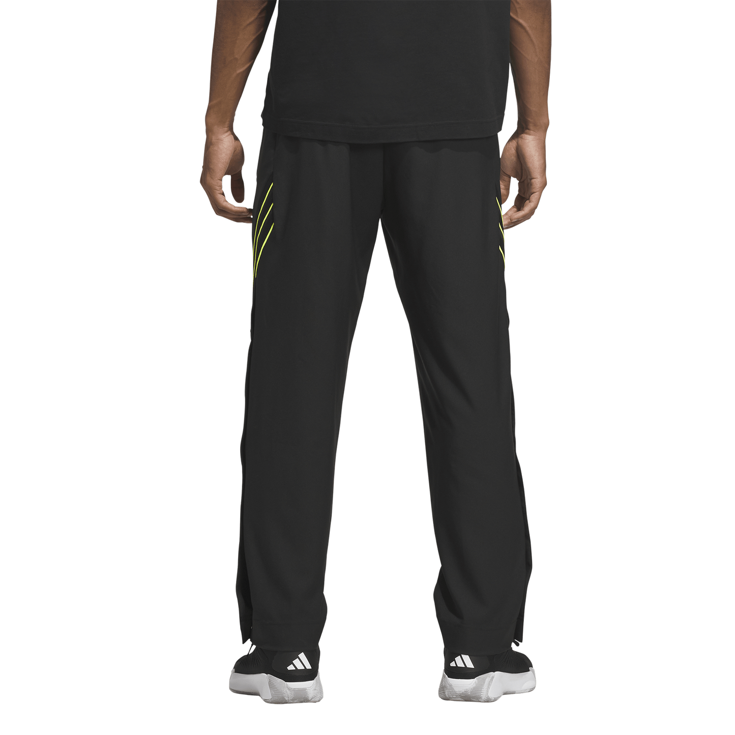adidas CrazyLite Woven Basketball Pants - Men's - Solar Lemon/Black