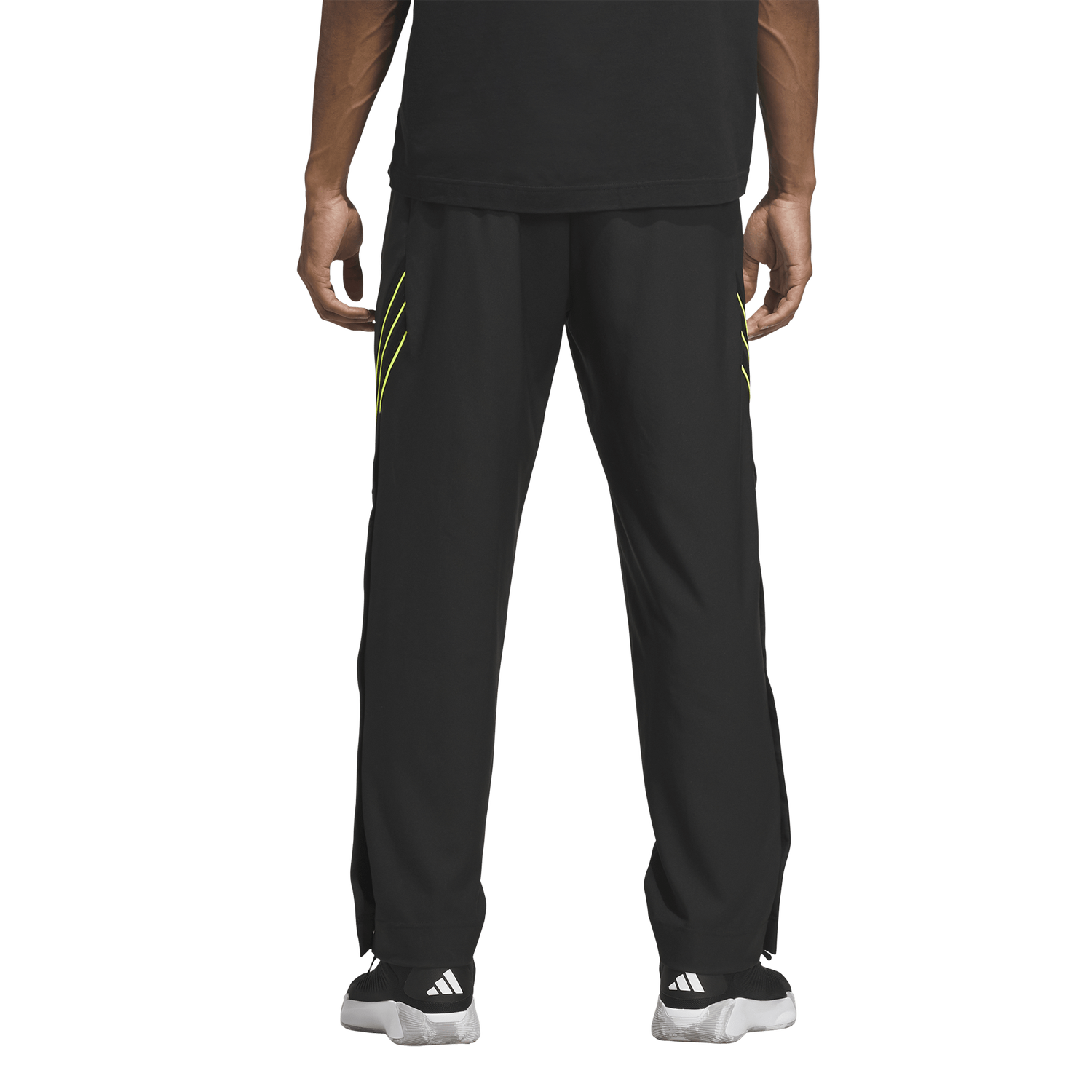 adidas CrazyLite Woven Basketball Pants - Men's - Solar Lemon/Black