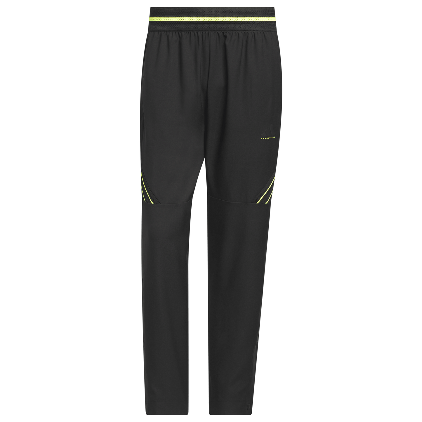 adidas CrazyLite Woven Basketball Pants - Men's - Solar Lemon/Black