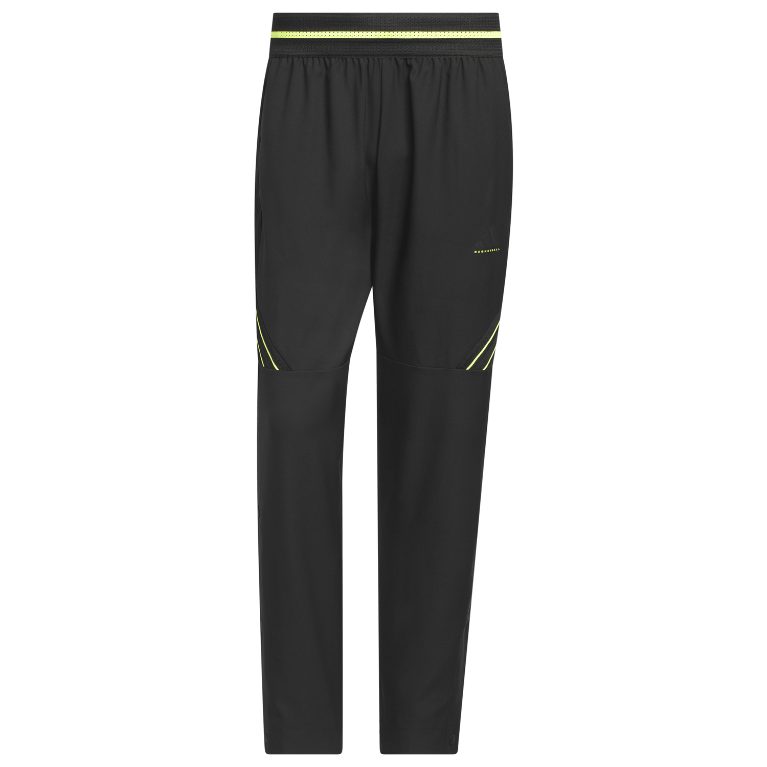 adidas CrazyLite Woven Basketball Pants - Men's - Solar Lemon/Black