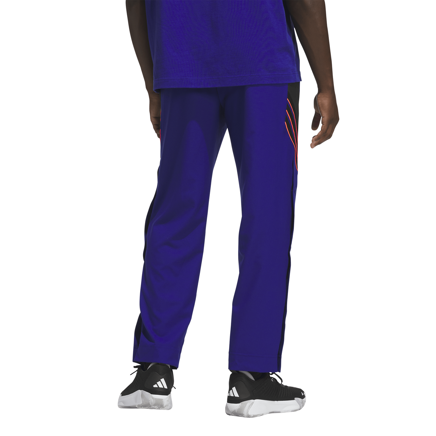 adidas CrazyLite Woven Basketball Pants - Men's - Mystery Ink/Black/Solar Turbo