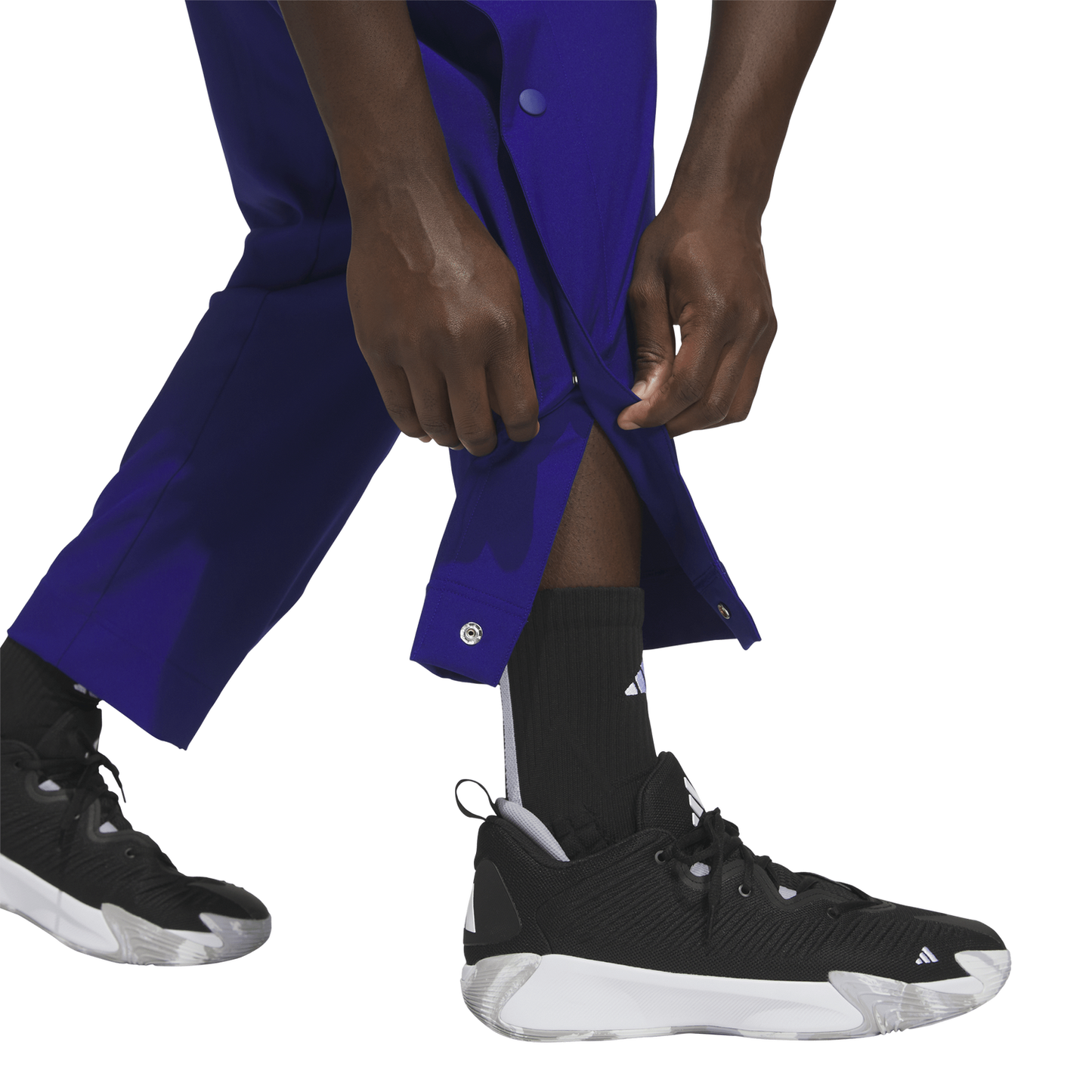 adidas CrazyLite Woven Basketball Pants - Men's - Mystery Ink/Black/Solar Turbo