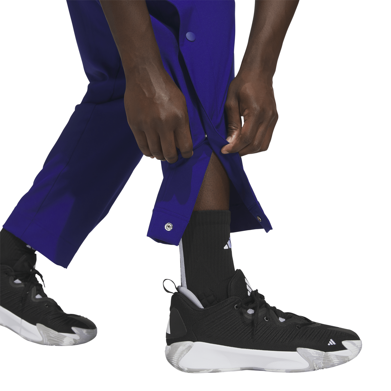 adidas CrazyLite Woven Basketball Pants - Men's - Mystery Ink/Black/Solar Turbo