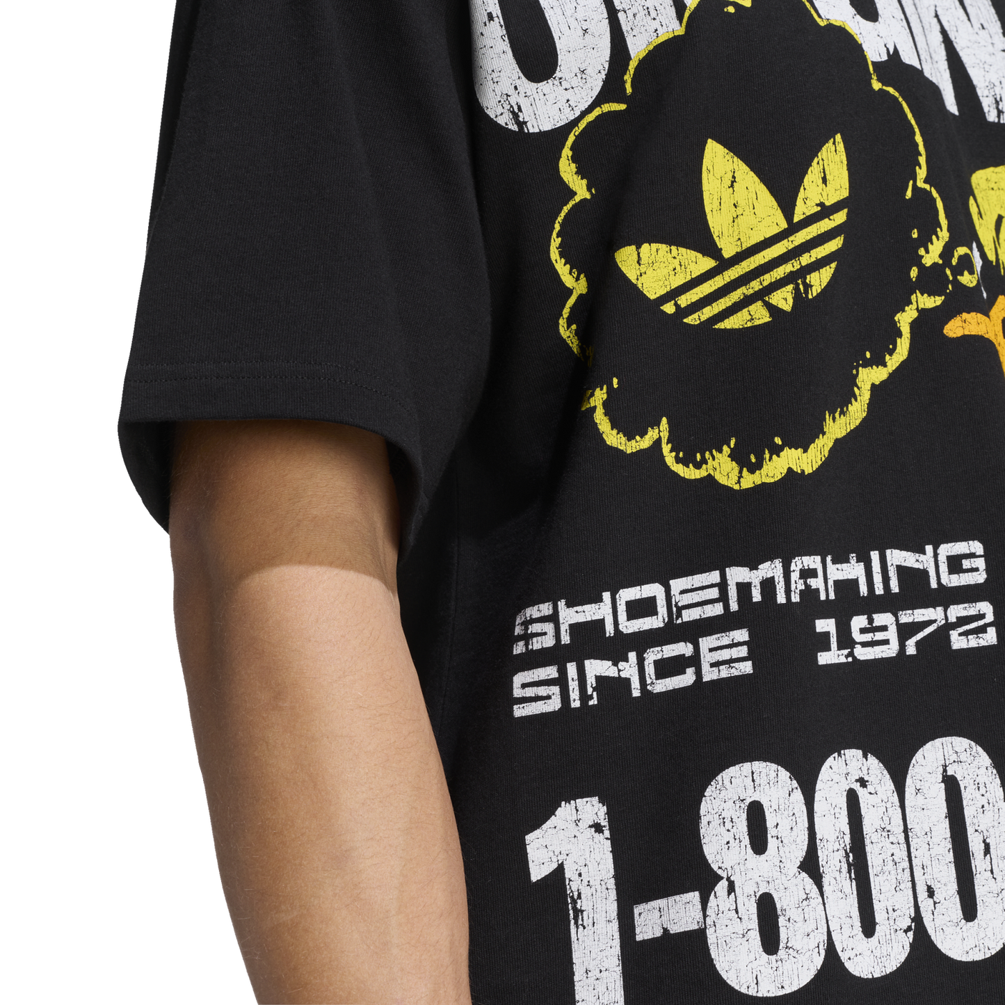 adidas Duck Graphic T-Shirt - Men's - Utility Black/White