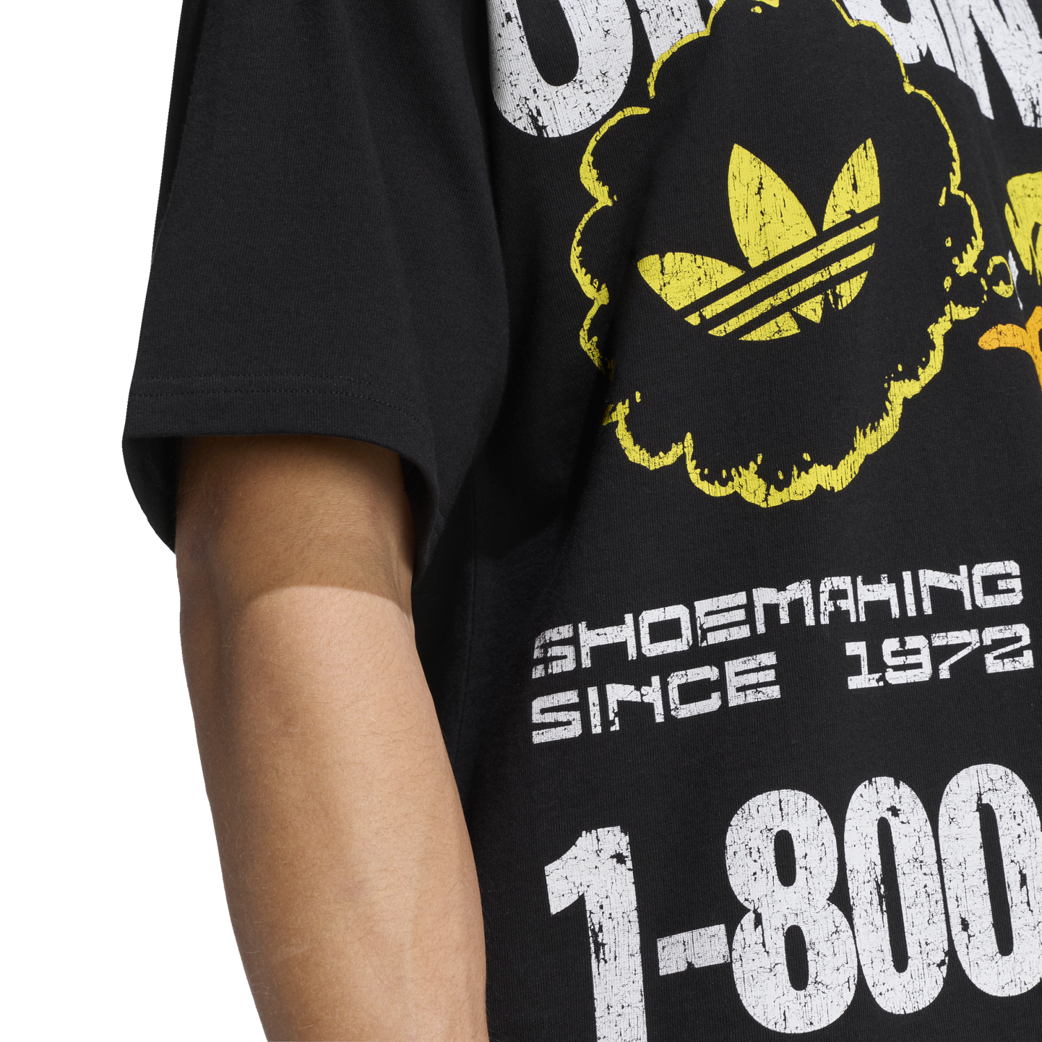 adidas Duck Graphic T-Shirt - Men's - Utility Black/White