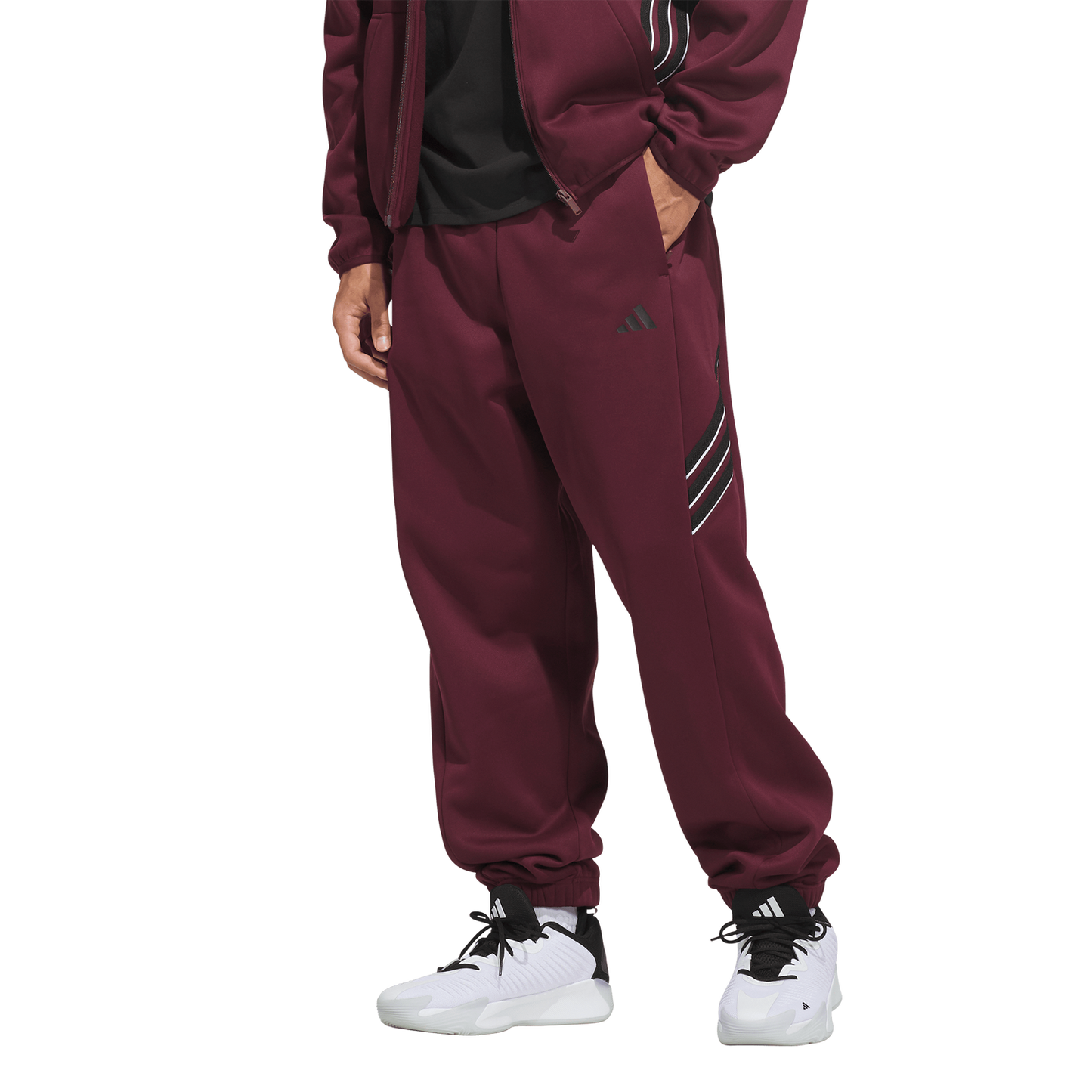 adidas Crazy Warm Fleece Pants - Men's - Maroon