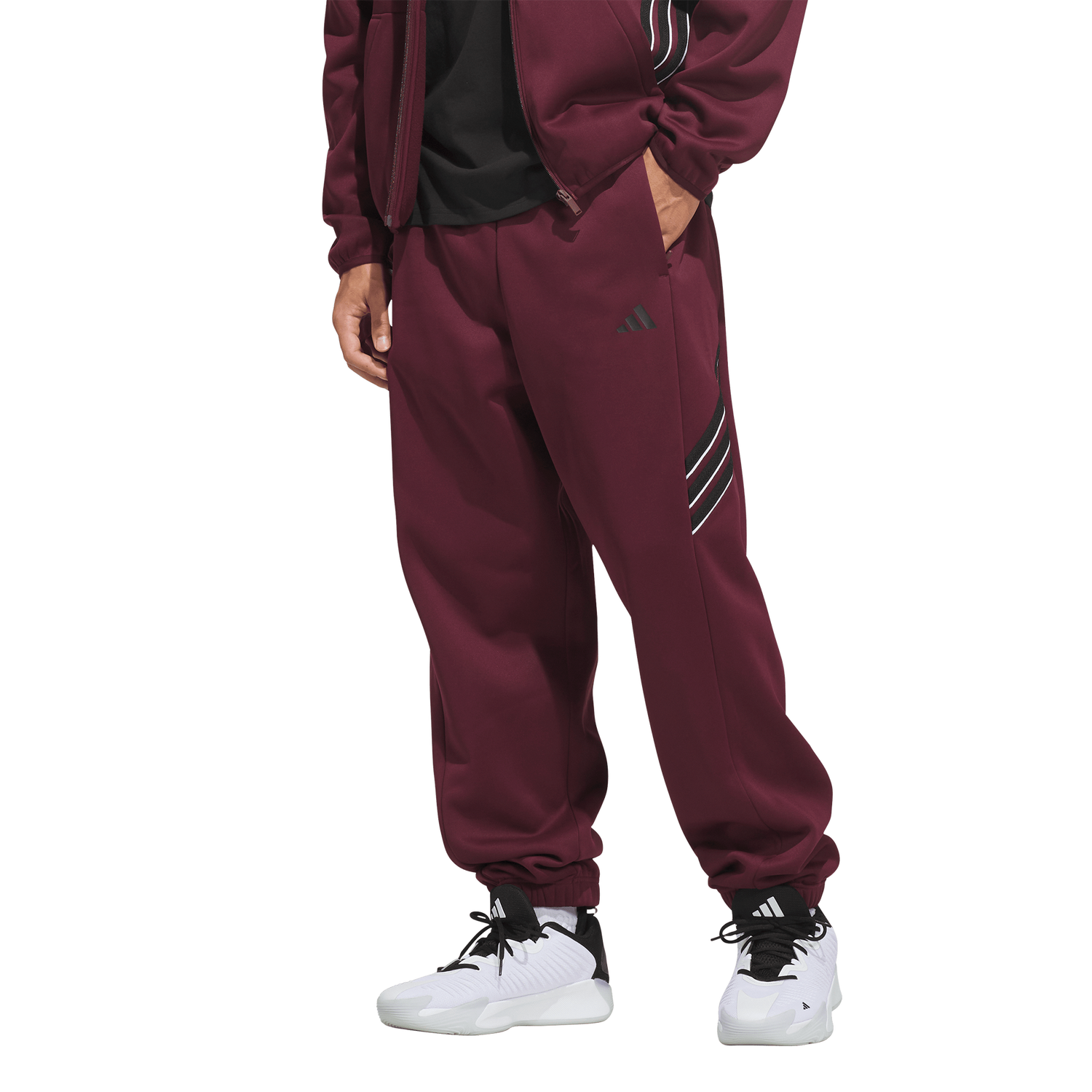 adidas Crazy Warm Fleece Pants - Men's - Maroon
