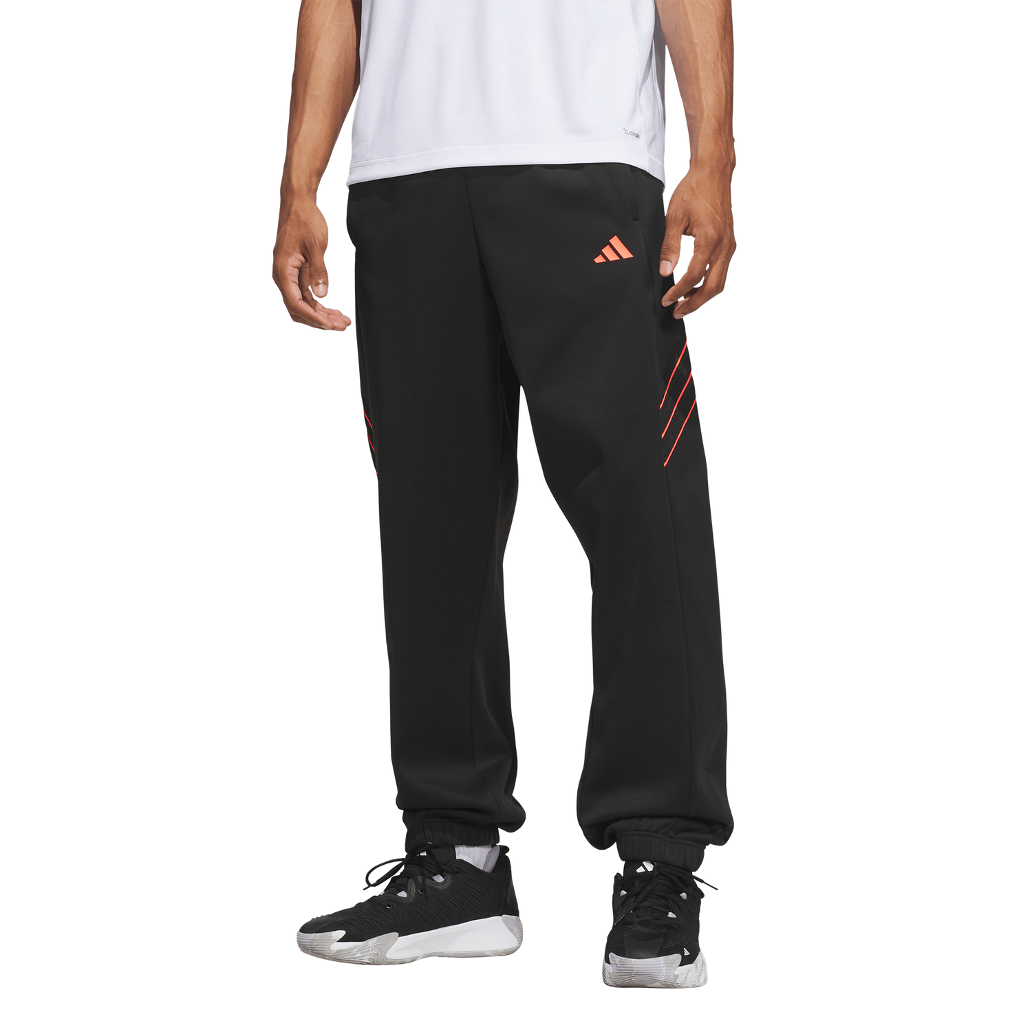 adidas Crazy Warm Fleece Pants - Men's - Solar Turbo/Black