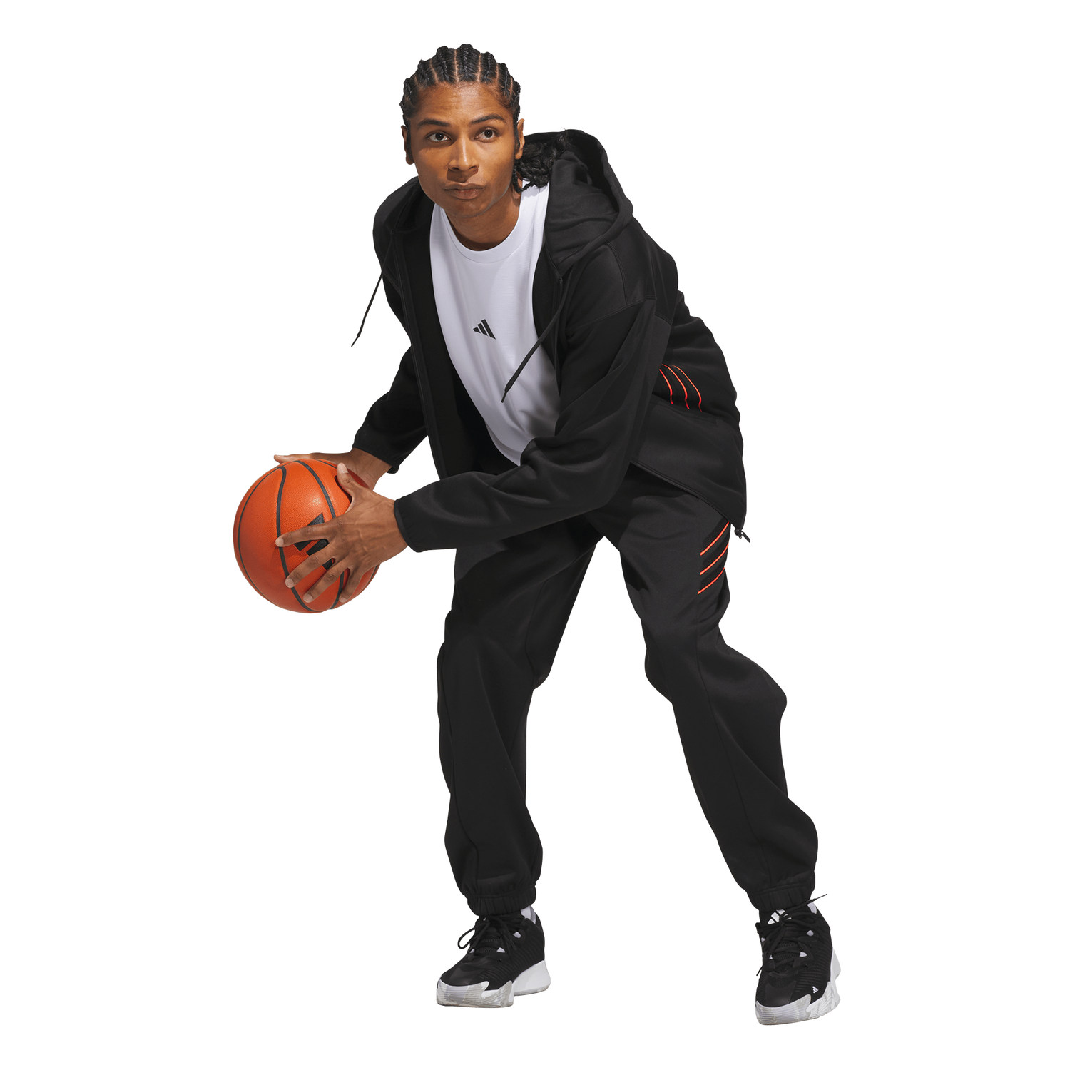 adidas Crazy Warm Fleece Pants - Men's - Solar Turbo/Black