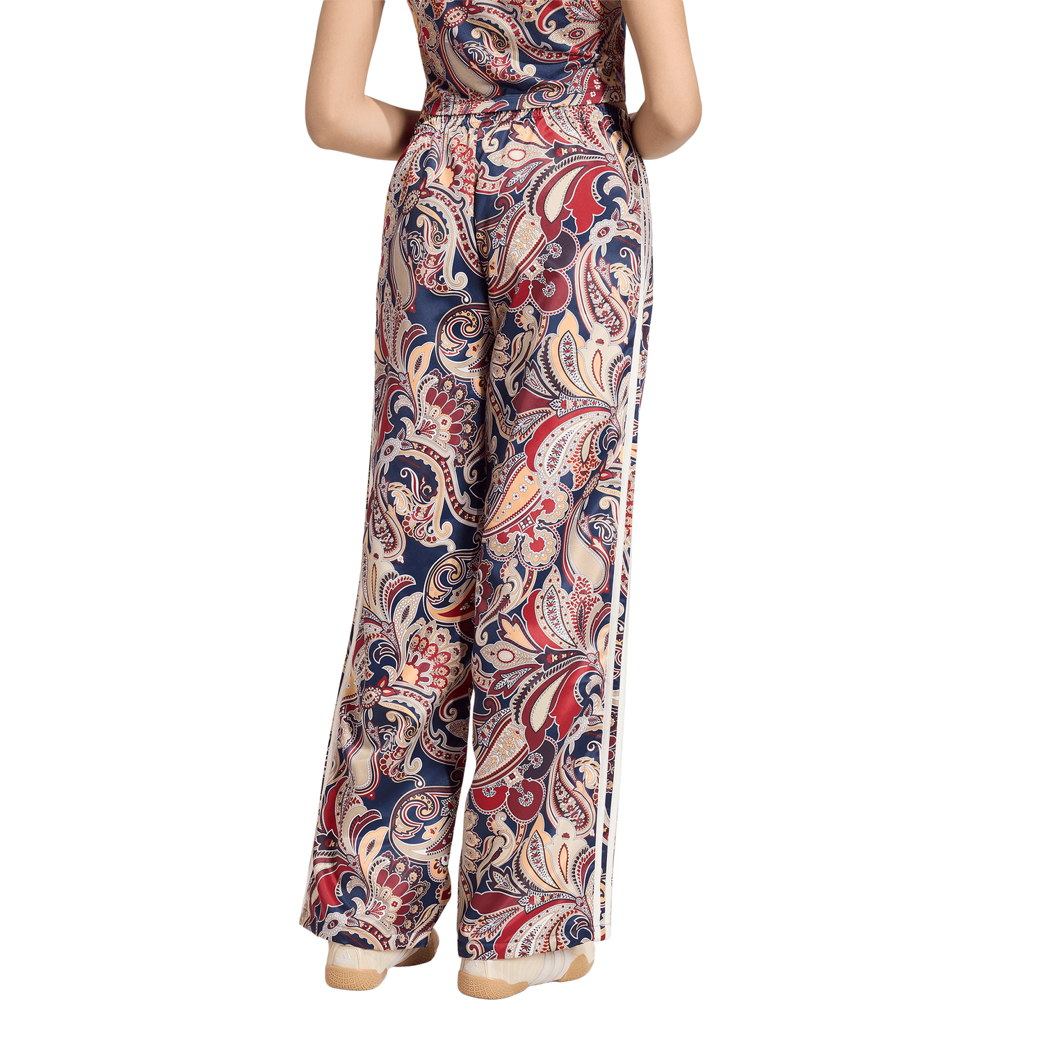 adidas Originals x Liberty London Firebird Satin Pants - Women's - Aurora Ink/Multicolor