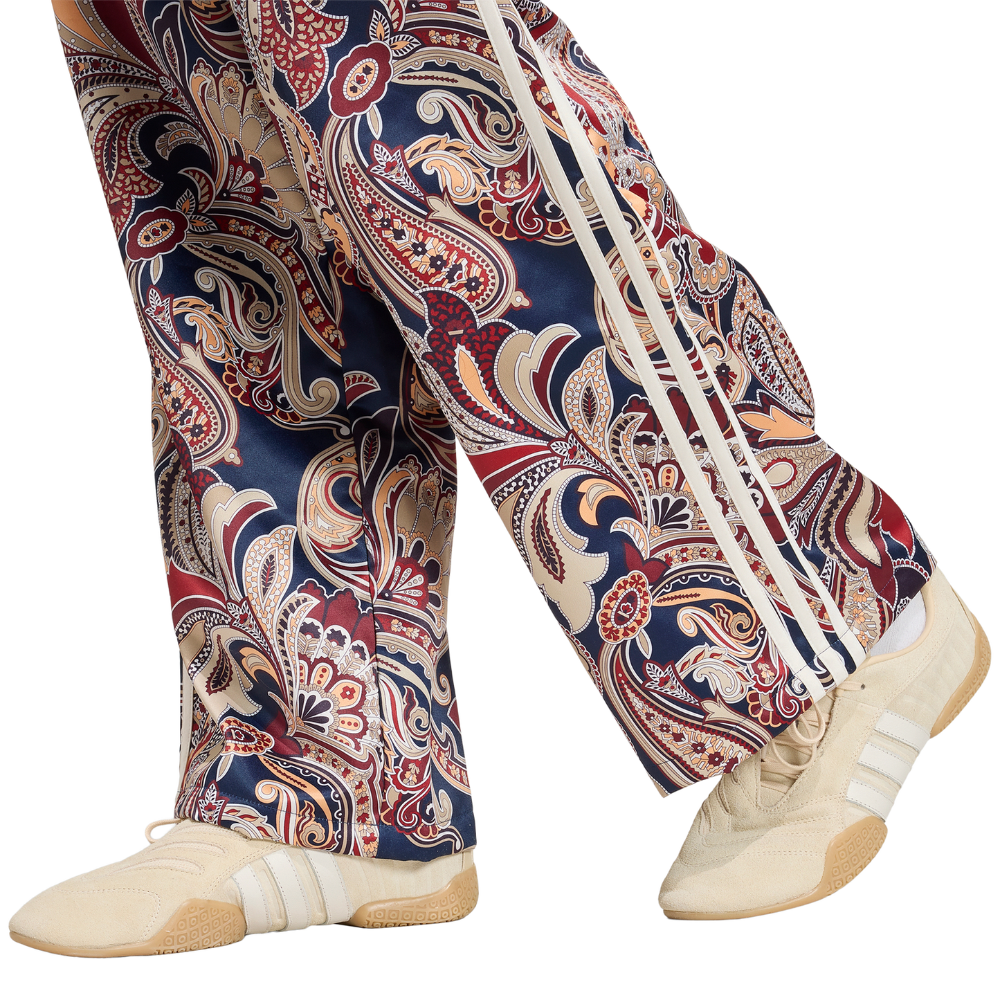 adidas Originals x Liberty London Firebird Satin Pants - Women's - Aurora Ink/Multicolor