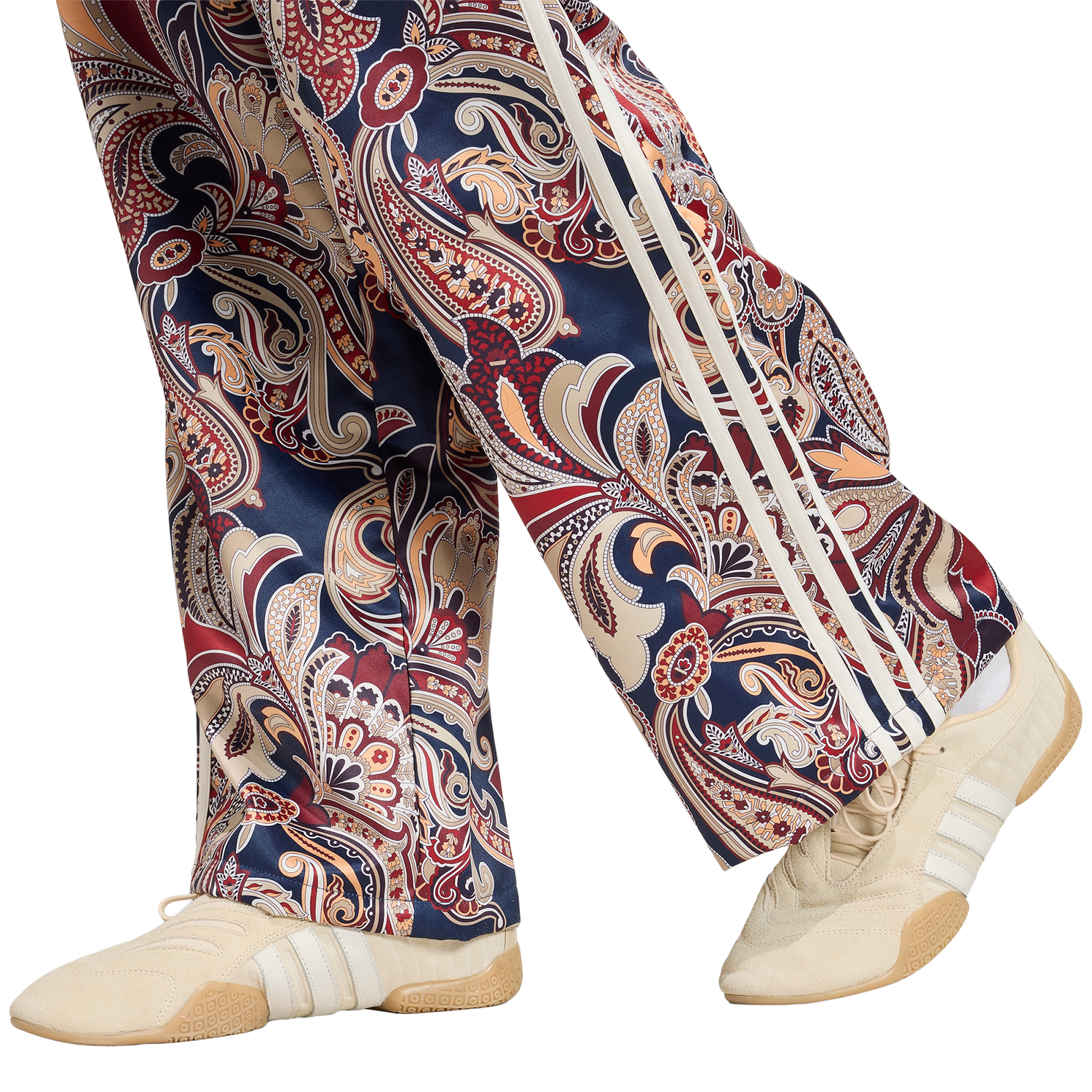 adidas Originals x Liberty London Firebird Satin Pants - Women's - Aurora Ink/Multicolor