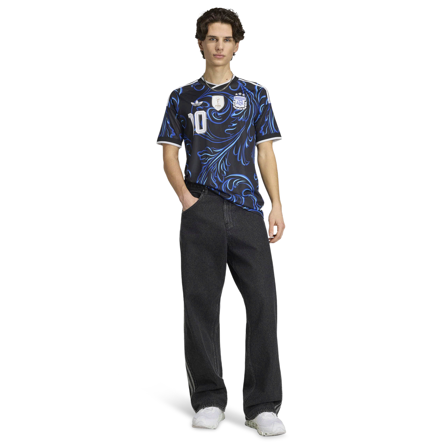 adidas Argentina 26 Away Messi Jersey - Men's - Black