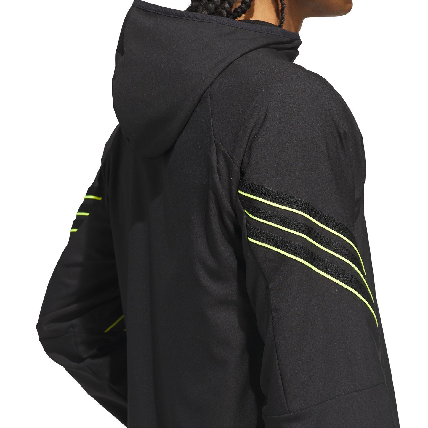 adidas Crazy Lite Basketball Jacket - Men's - Black/Solar Lemon