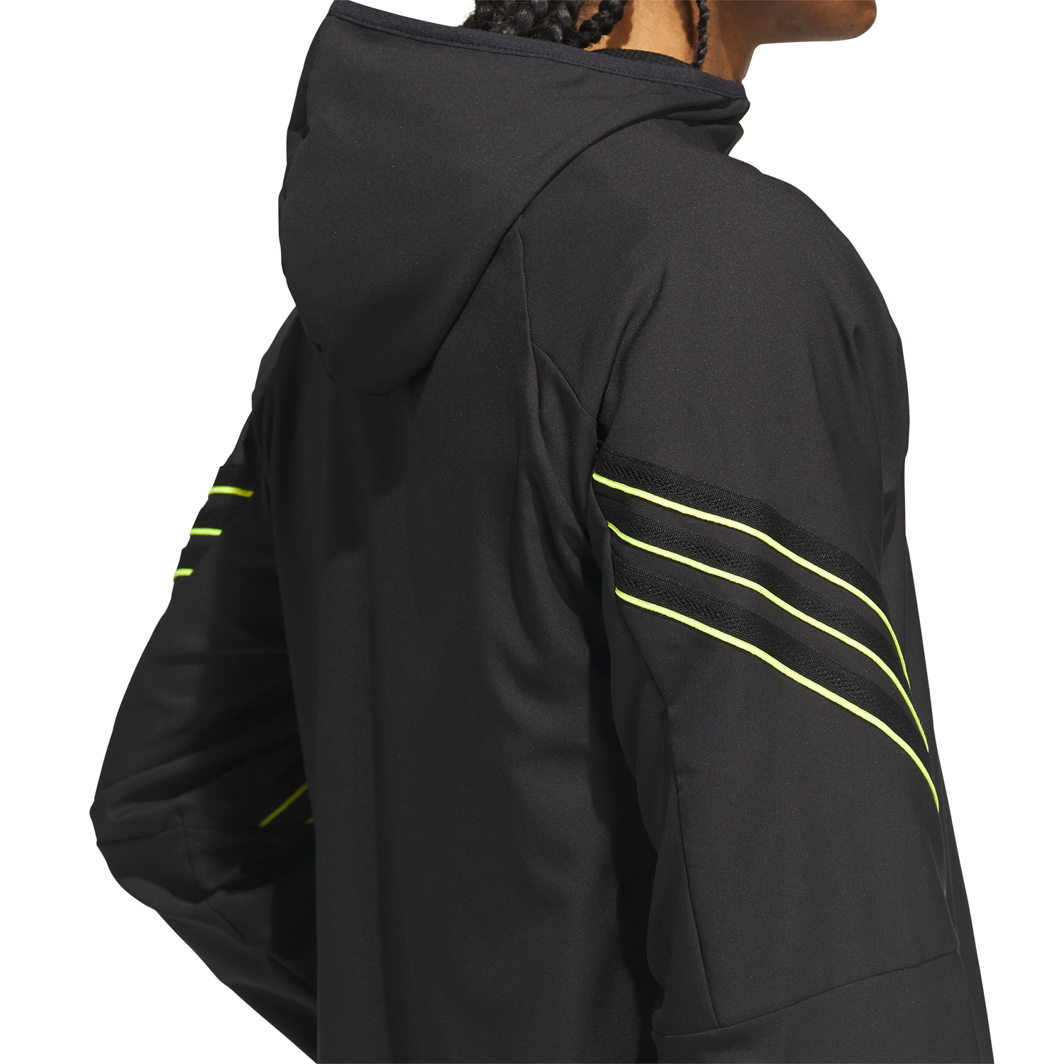 adidas Crazy Lite Basketball Jacket - Men's - Black/Solar Lemon