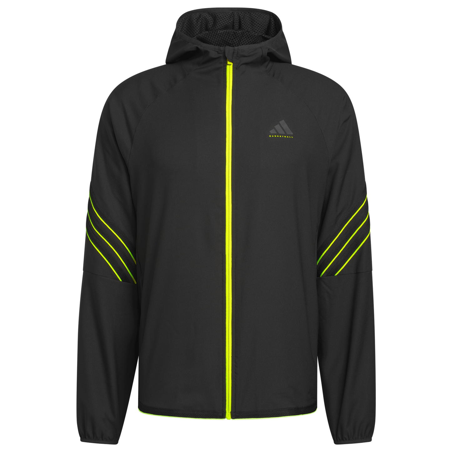 adidas Crazy Lite Basketball Jacket - Men's - Black/Solar Lemon