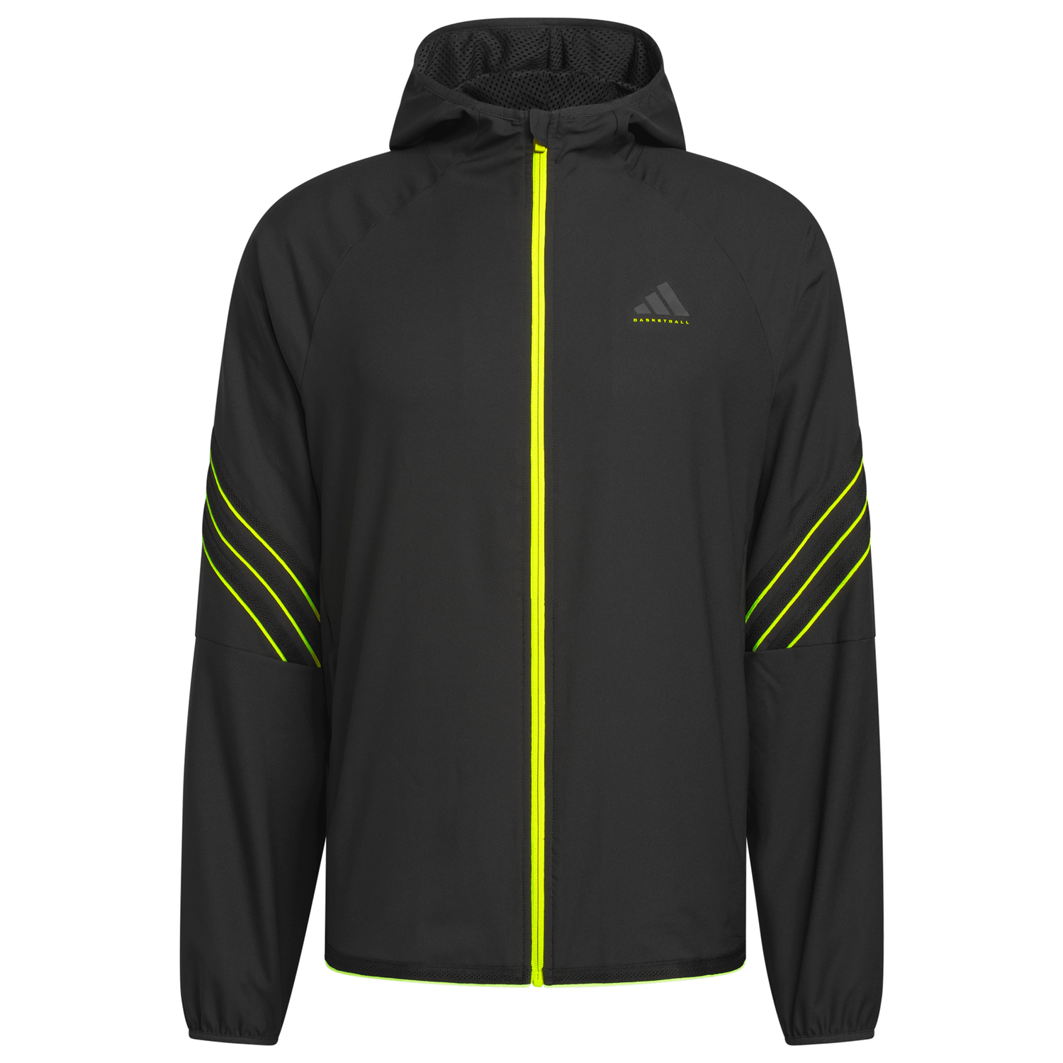 adidas Crazy Lite Basketball Jacket - Men's - Black/Solar Lemon