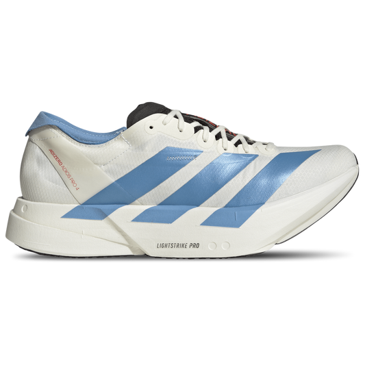 adidas adizero adios Pro 4 - Men's - Off White/Light Blue/Bright Red