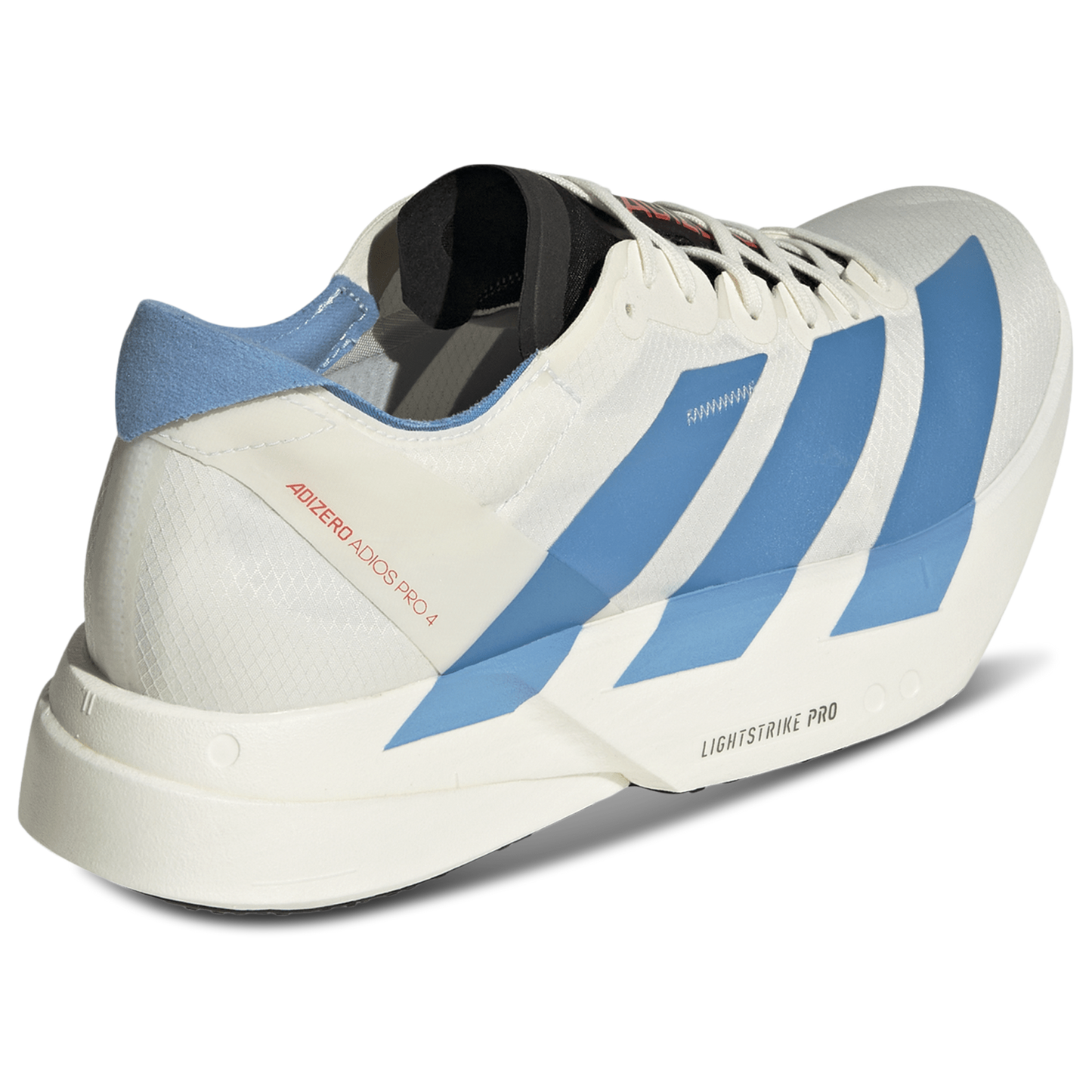 adidas adizero adios Pro 4 - Men's - Off White/Light Blue/Bright Red