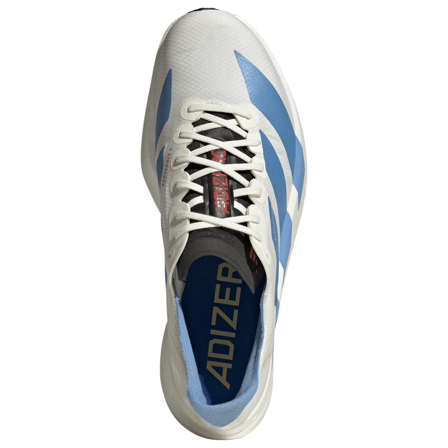 adidas adizero adios Pro 4 - Men's - Off White/Light Blue/Bright Red