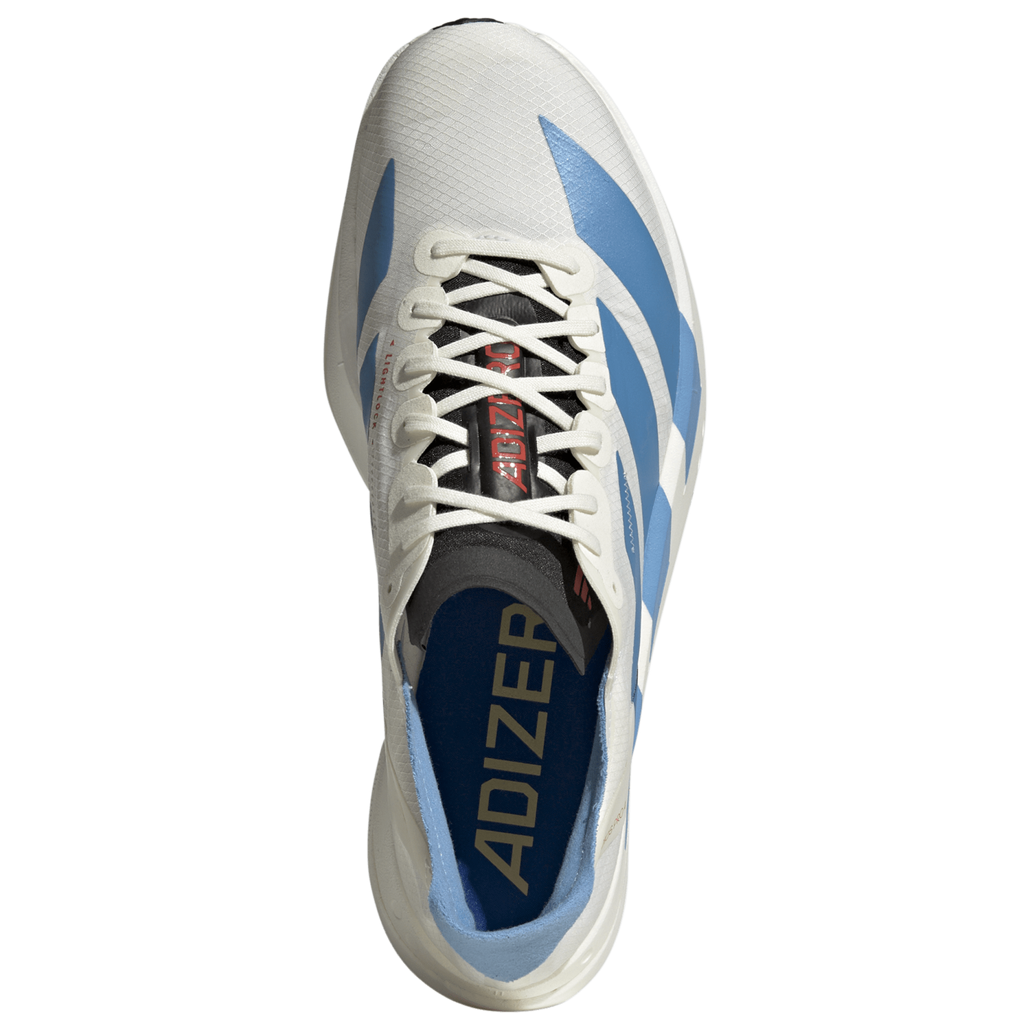adidas adizero adios Pro 4 - Men's - Off White/Light Blue/Bright Red