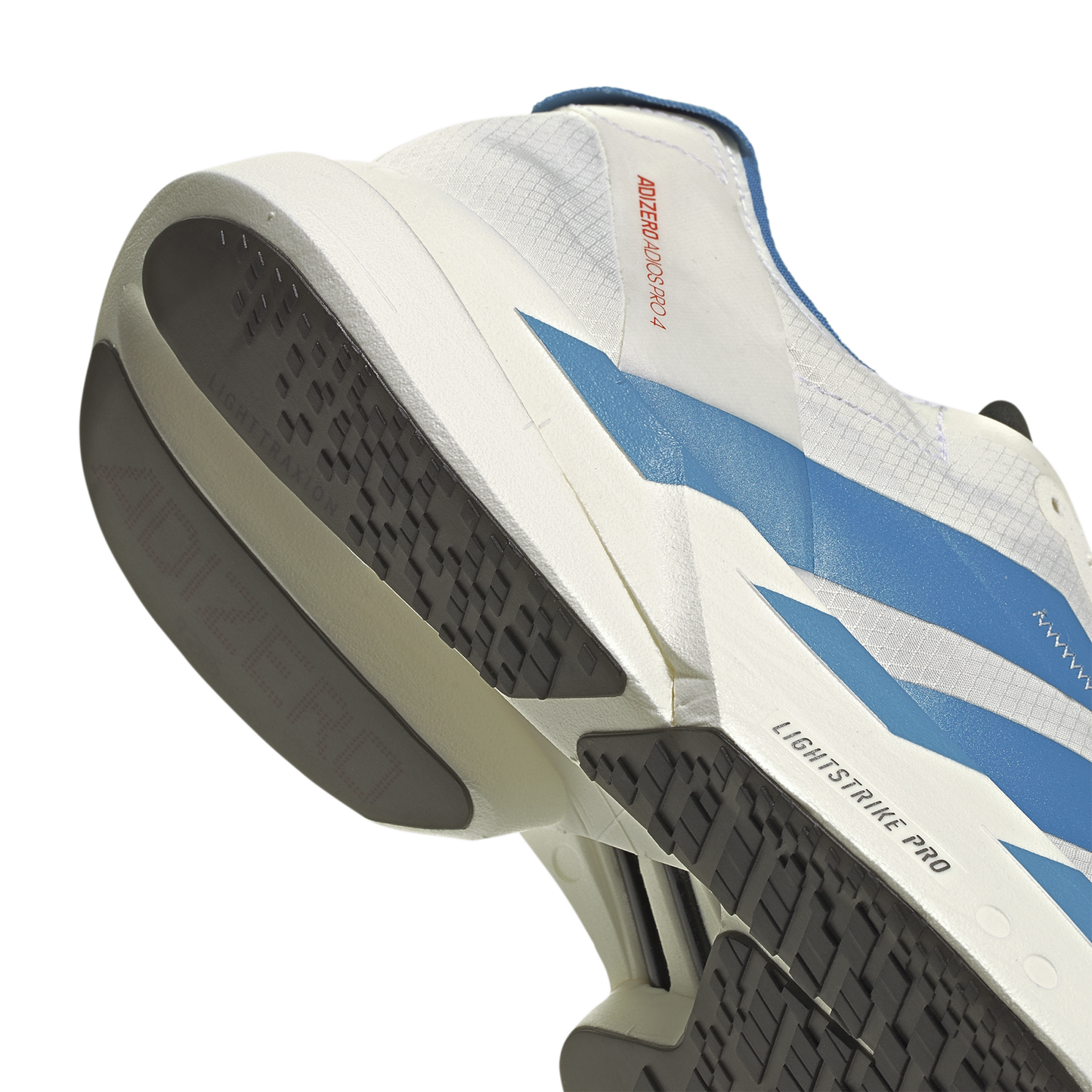 adidas adizero adios Pro 4 - Men's - Off White/Light Blue/Bright Red