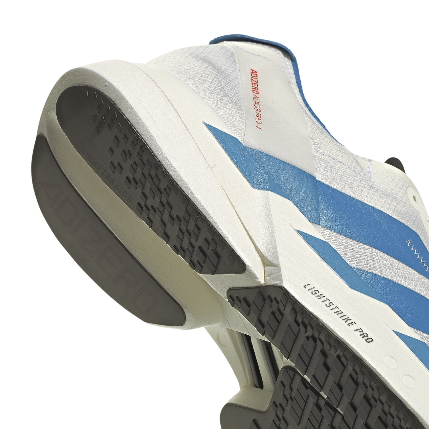 adidas adizero adios Pro 4 - Men's - Off White/Light Blue/Bright Red
