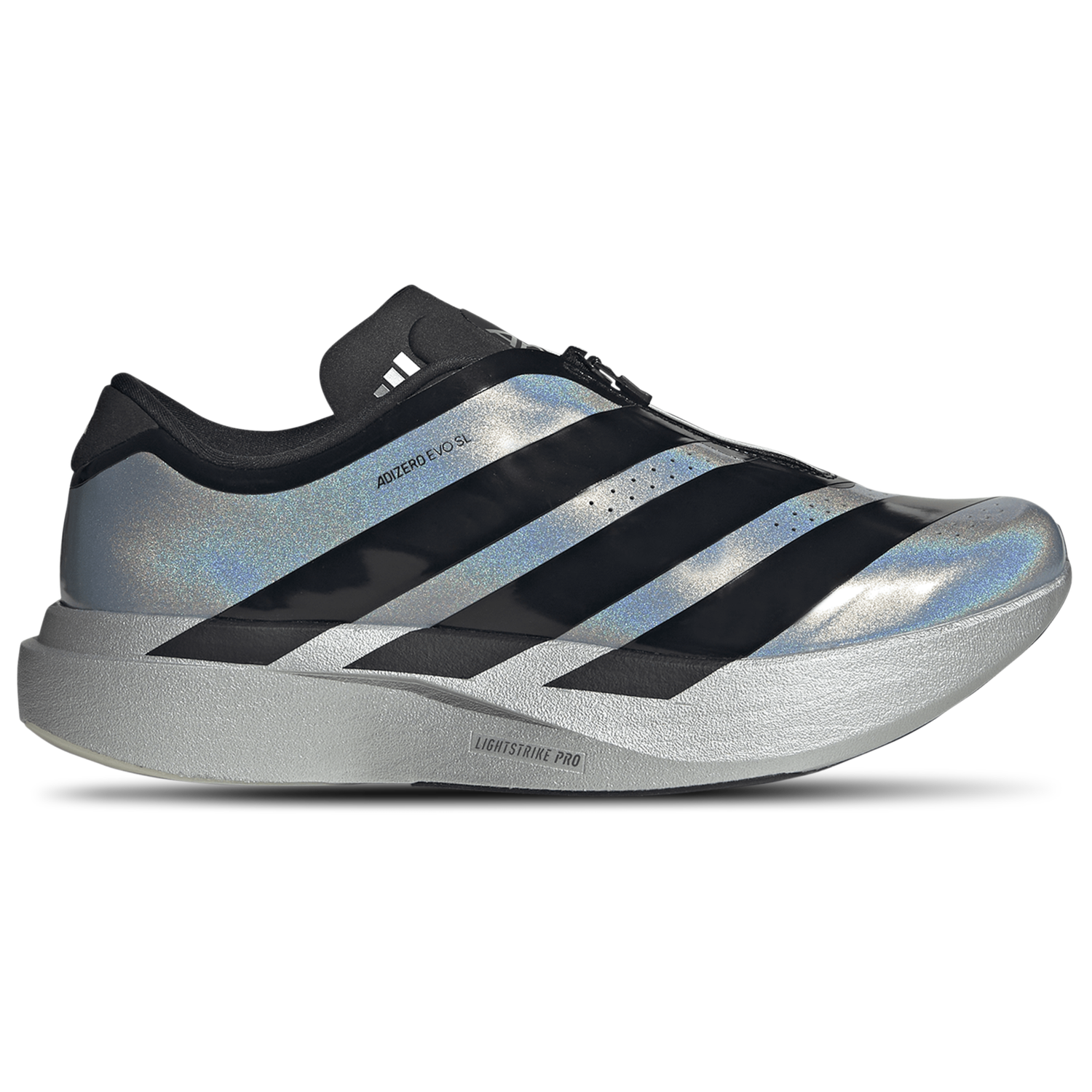 adidas Adizero Evo SL Woven - Men's - Silver Metallic/Core Black/Halo Silver