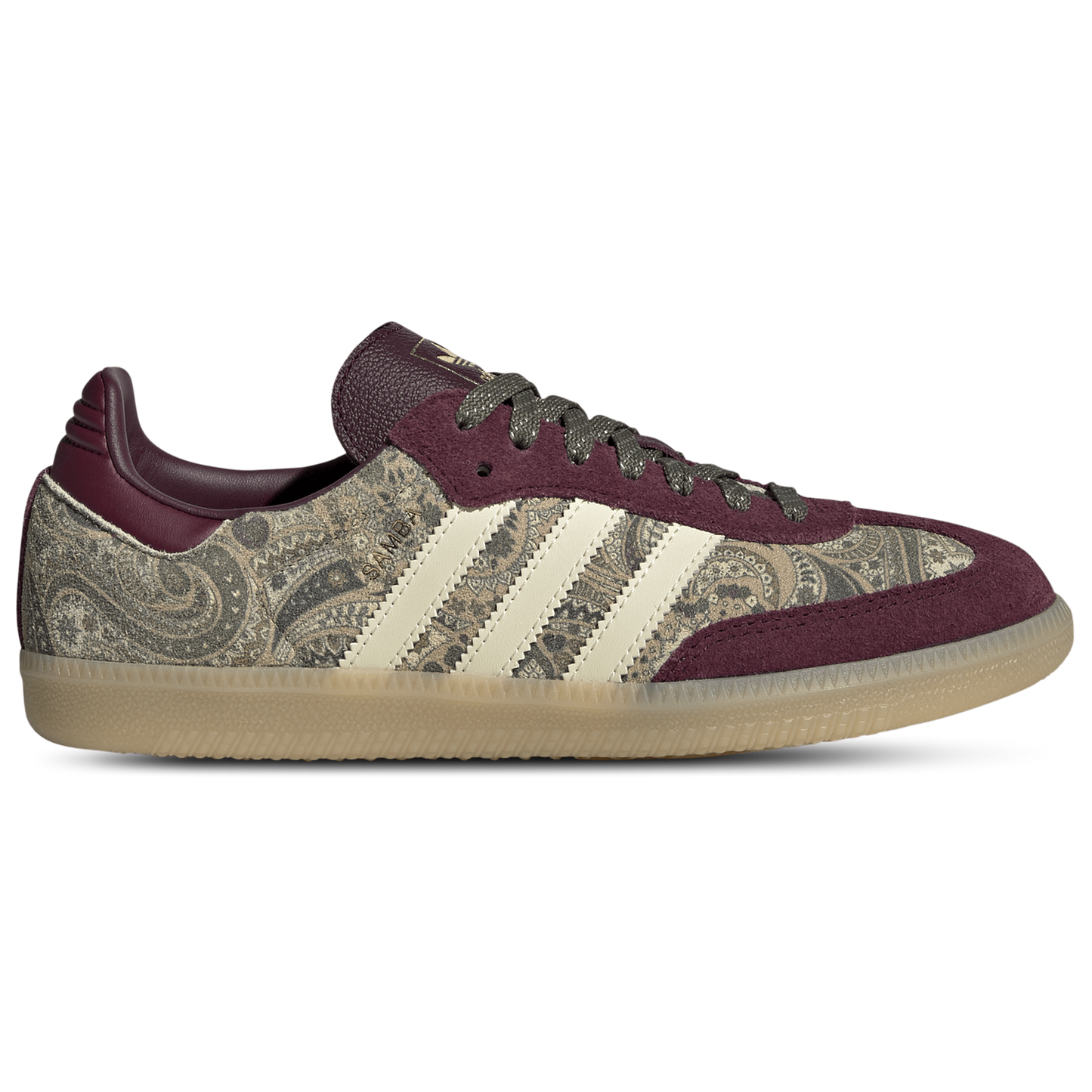 adidas Originals Samba - Women's - Maroon/Warm Vanilla/Olive Strata