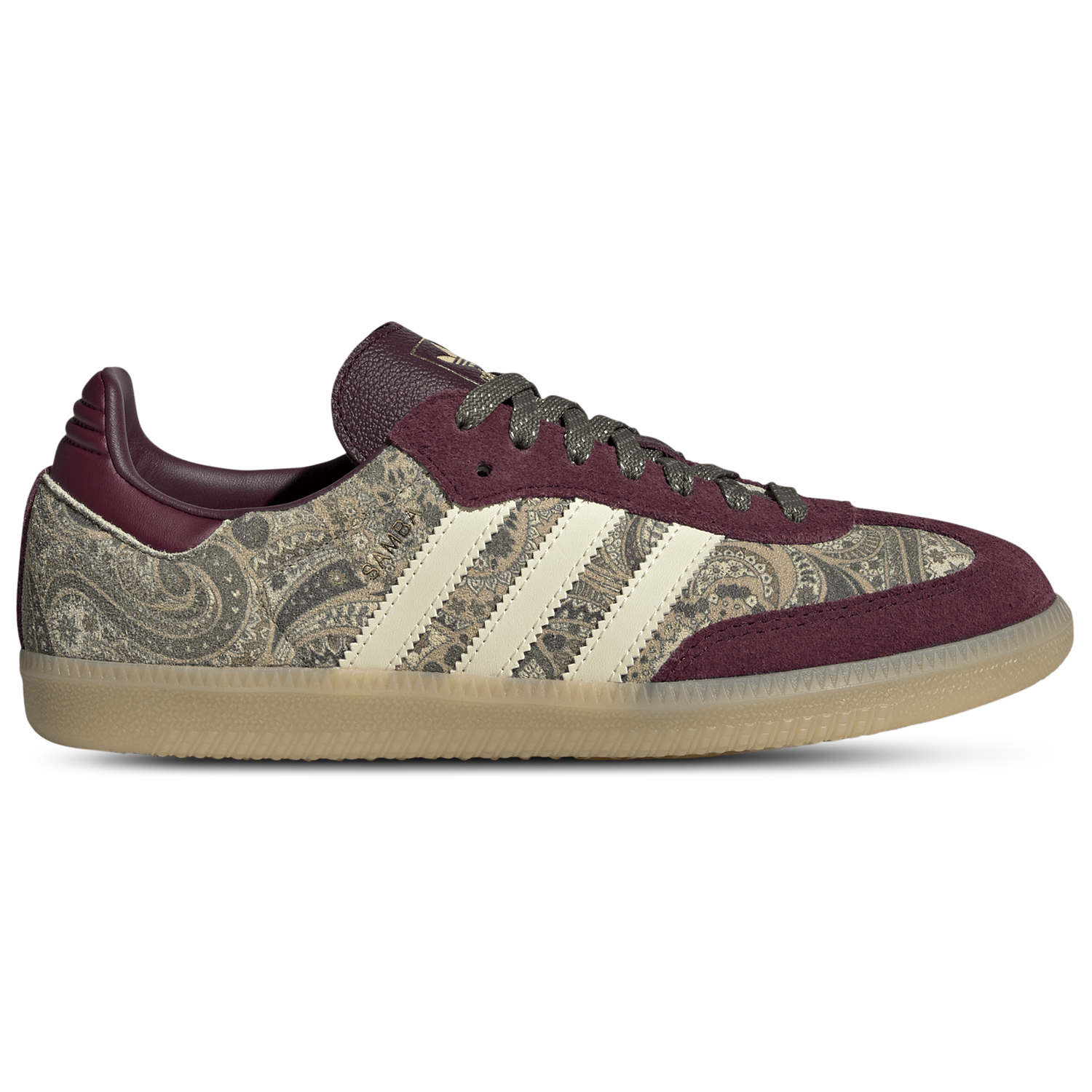 adidas Originals Samba - Women's - Maroon/Warm Vanilla/Olive Strata
