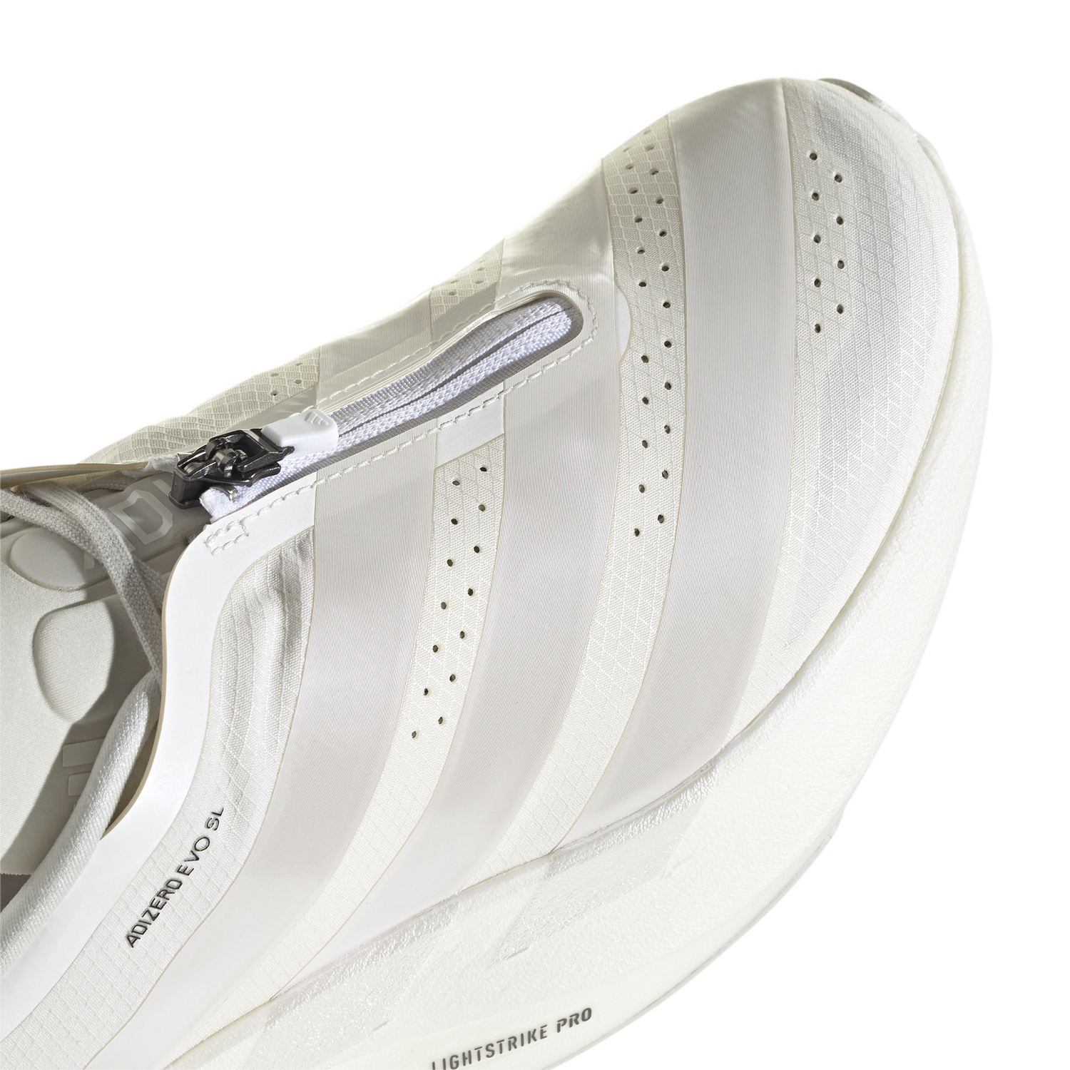 adidas adizero Evo SL Zipper - Women's - Core White/Zero Met/Orbit Grey