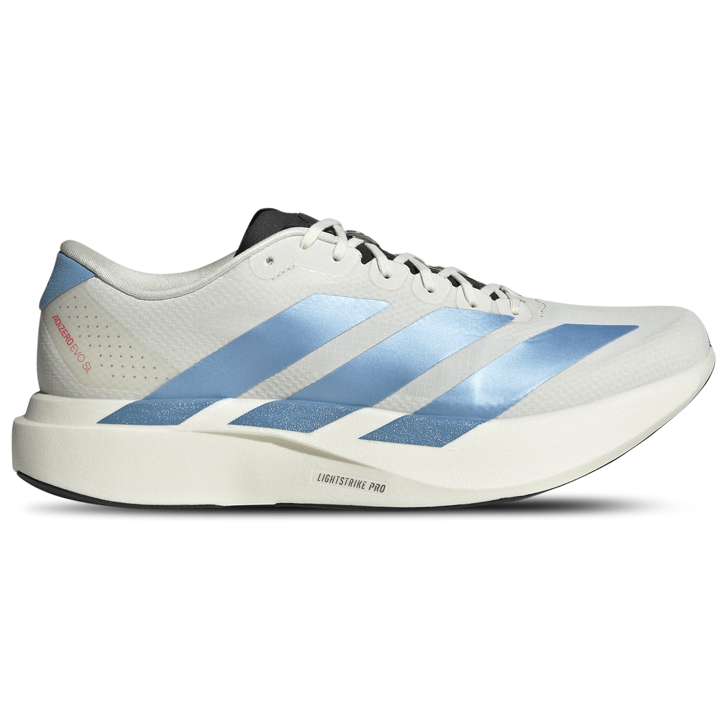 adidas Adizero Evo SL Woven - Men's - Off White/Light Blue/Bright Red