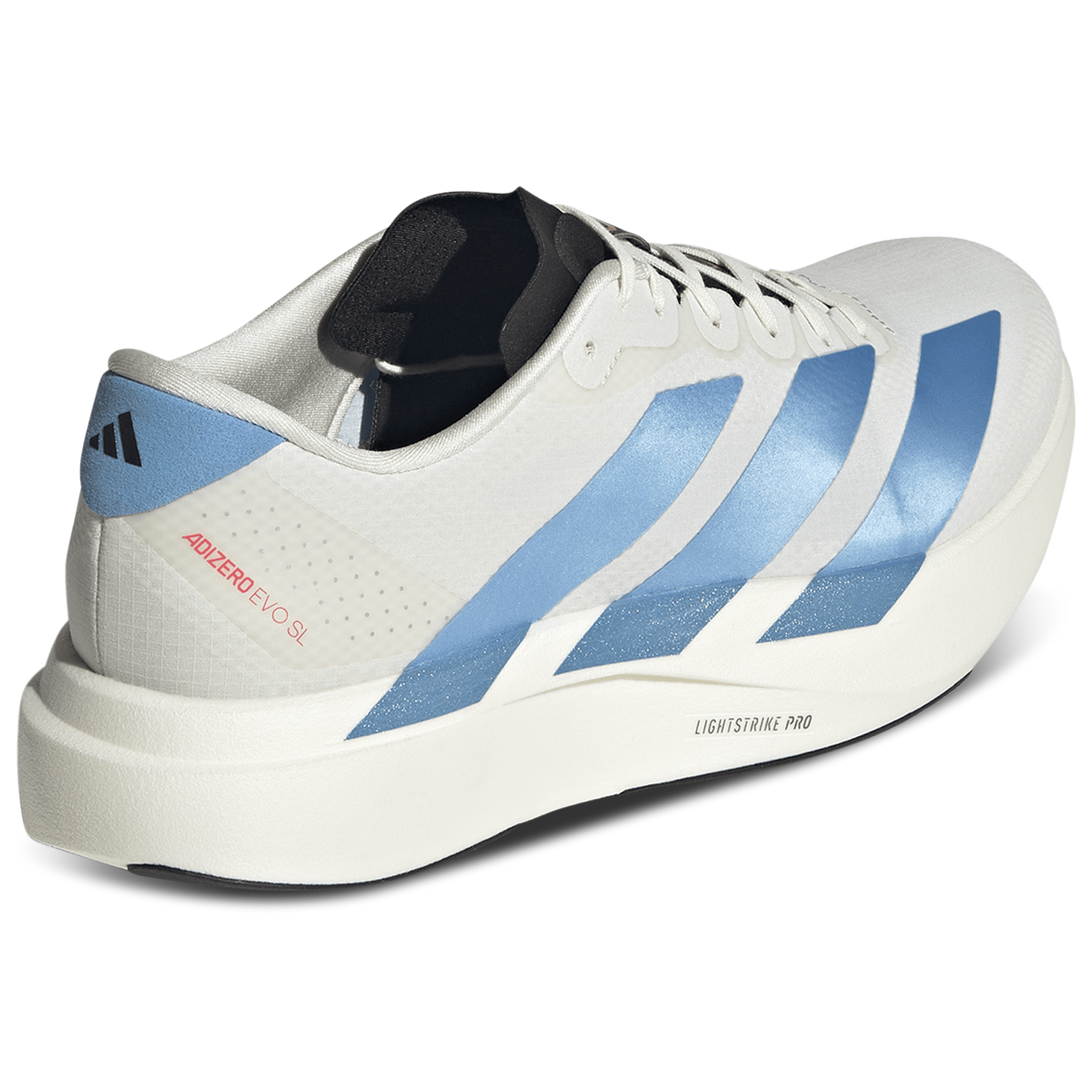 adidas Adizero Evo SL Woven - Men's - Off White/Light Blue/Bright Red