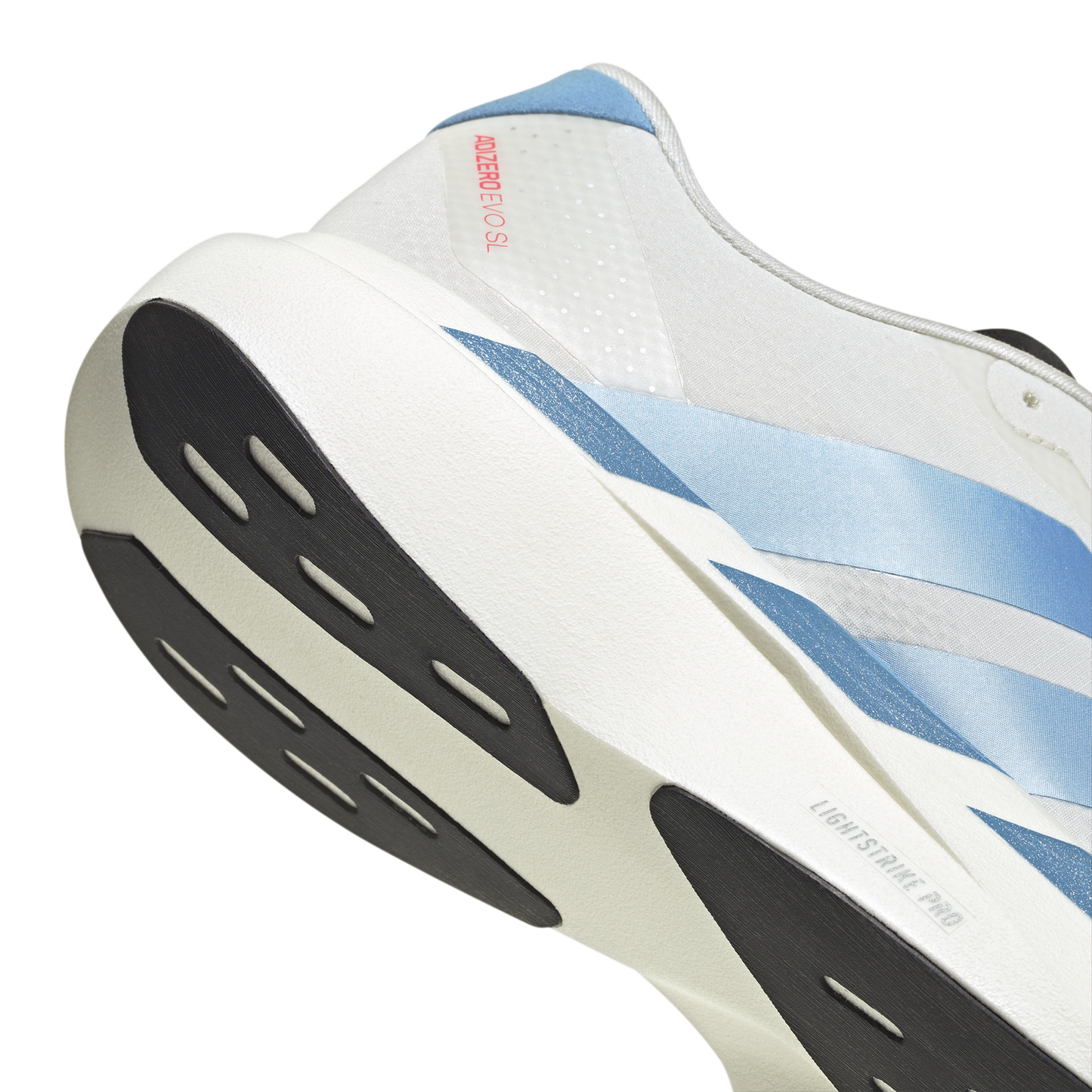 adidas Adizero Evo SL Woven - Men's - Off White/Light Blue/Bright Red